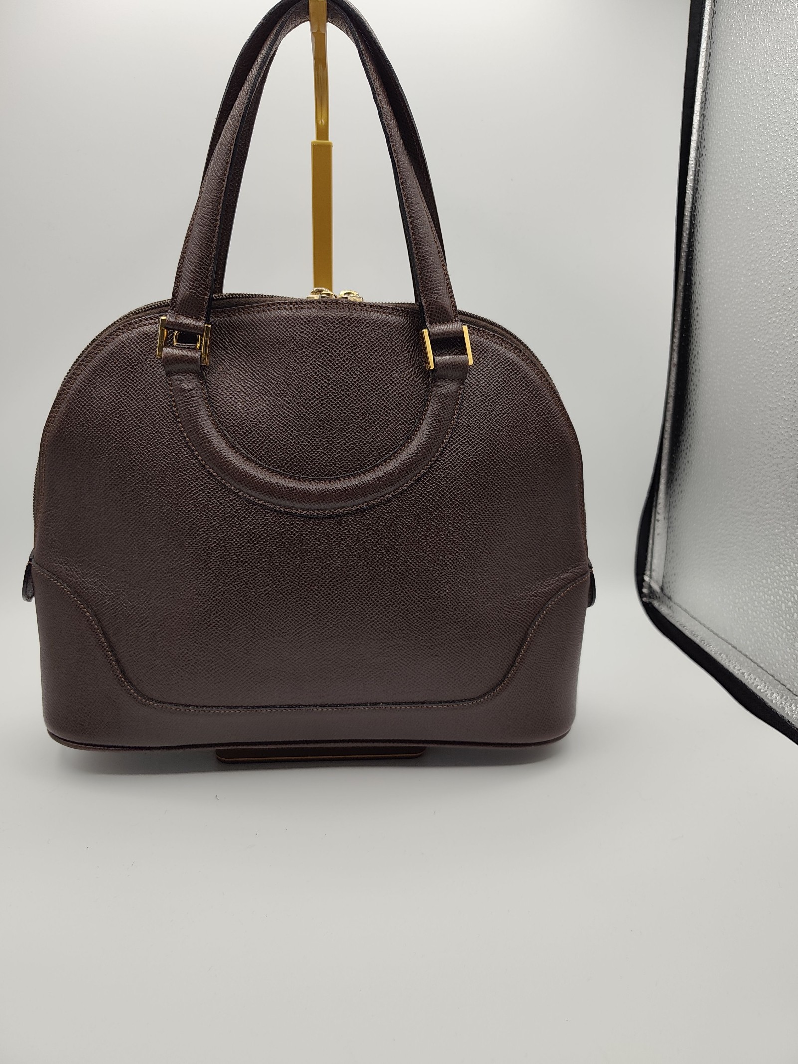 Bally Brown BB Logo Leather Handbag Women image 9