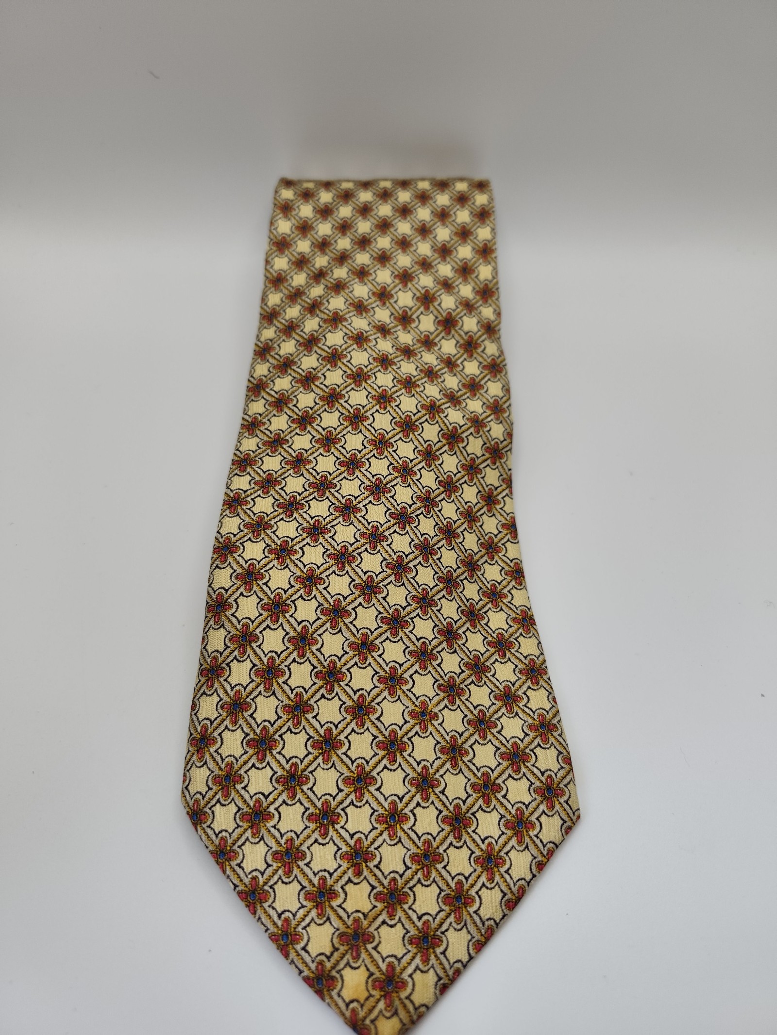 Givenchy Yellow & Multi Pattern Silk Tie Men image 2