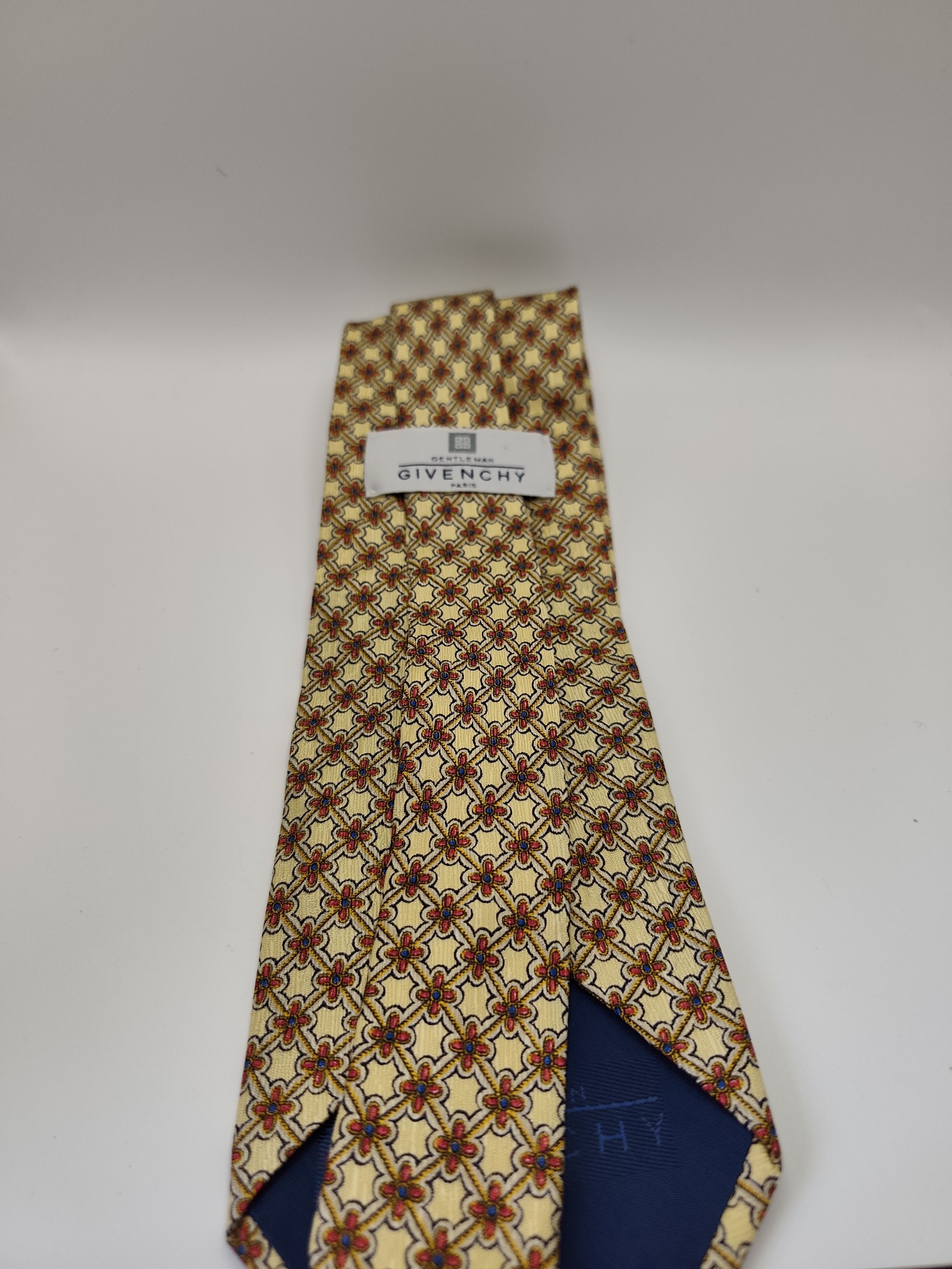 Givenchy Yellow & Multi Pattern Silk Tie Men image 3