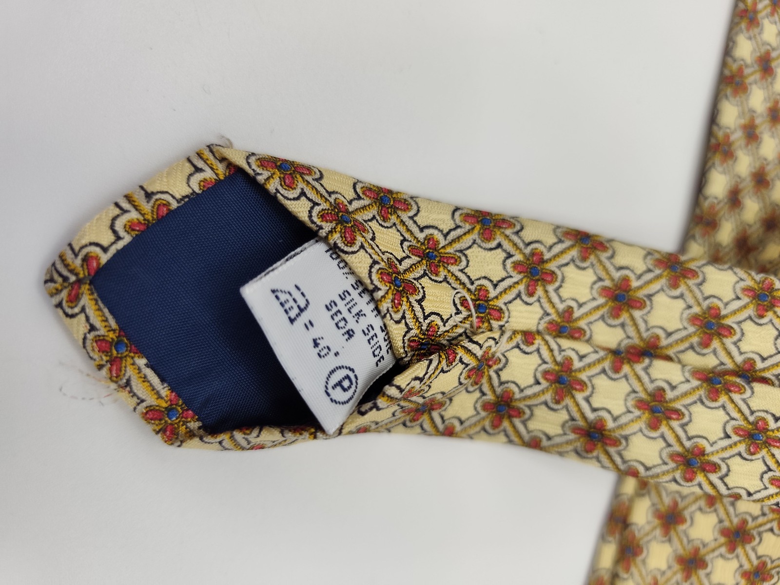 Givenchy Yellow & Multi Pattern Silk Tie Men image 4