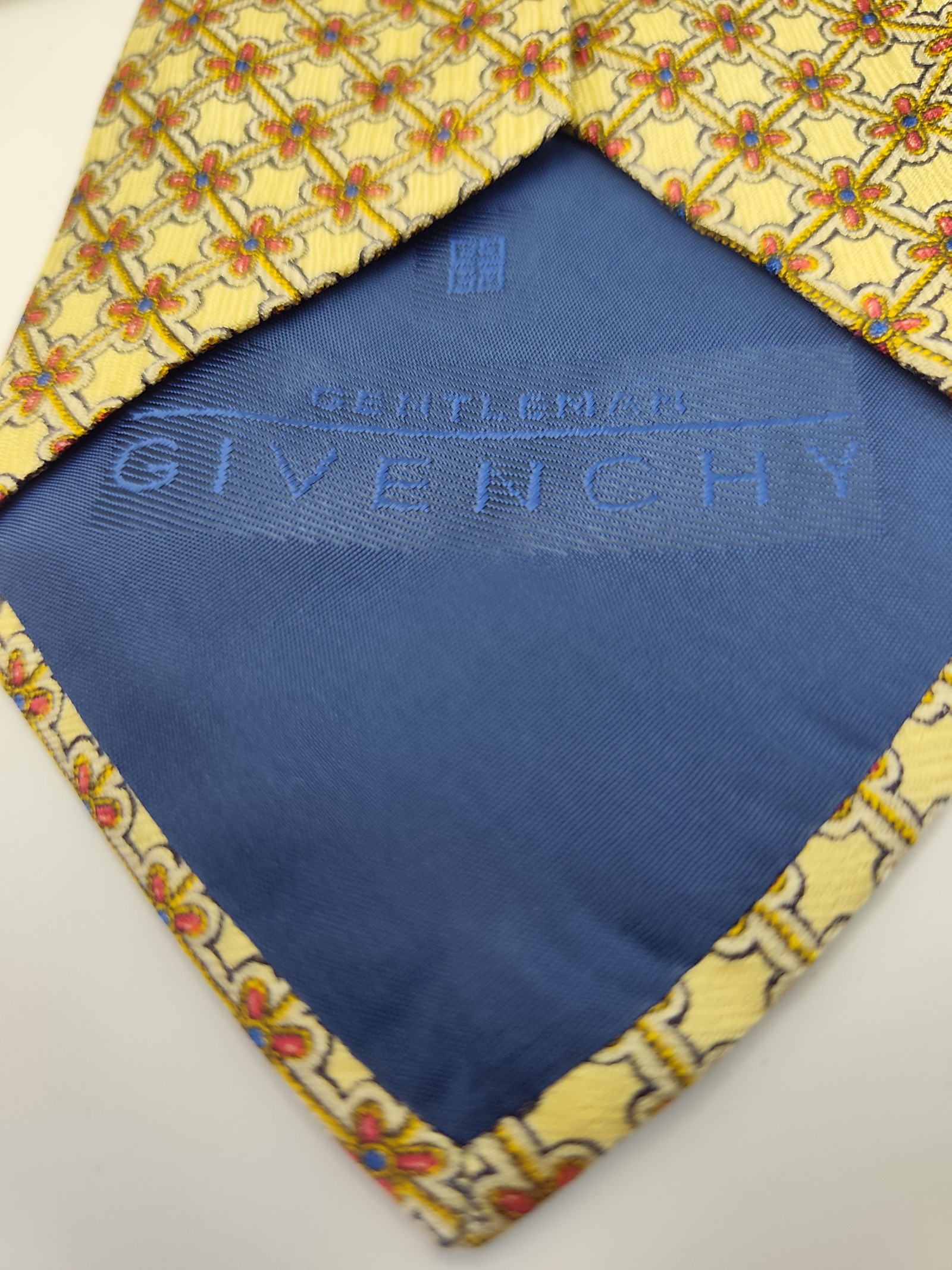 Givenchy Yellow & Multi Pattern Silk Tie Men image 5