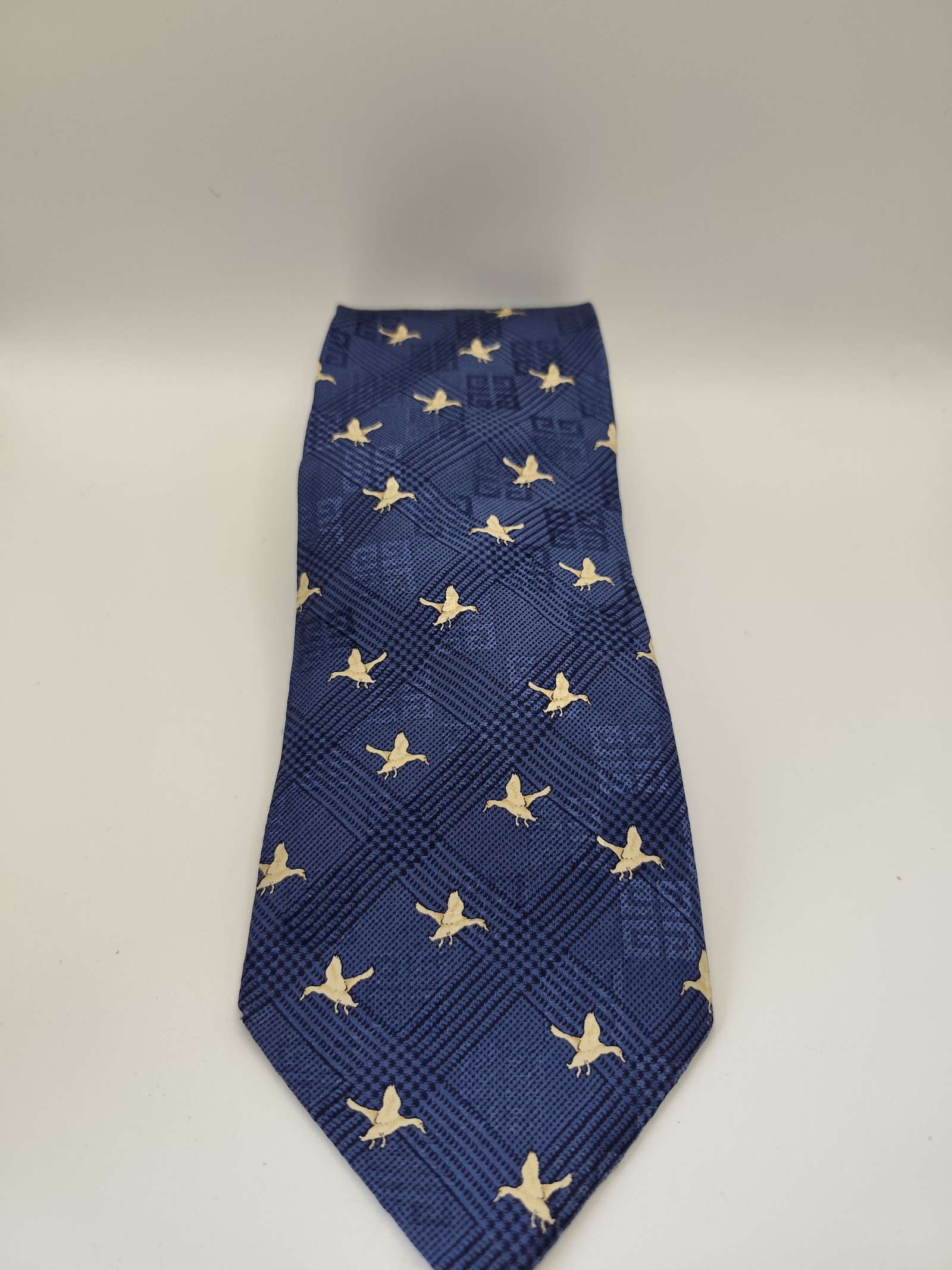 Givenchy Blue & Beige Silk Tie Made in Italy image 2
