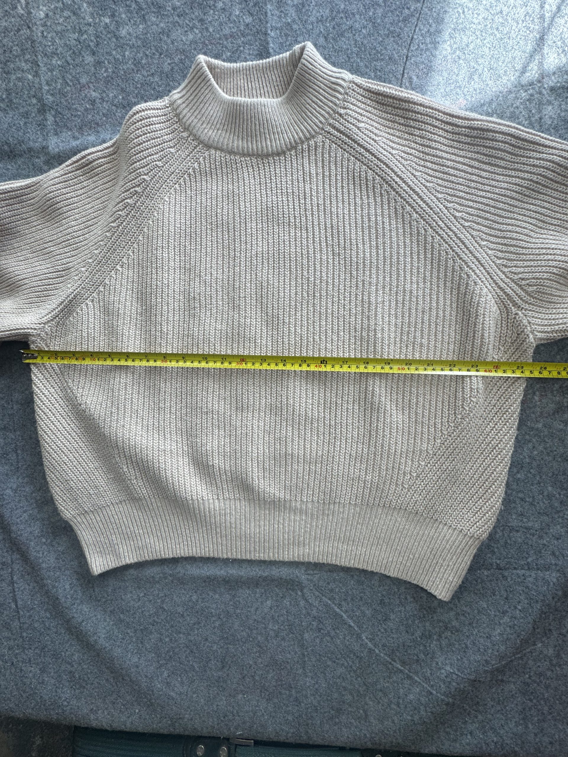 H&M Stone Beige Chunky Rib Knit Jumper UK M / EUR M image 4