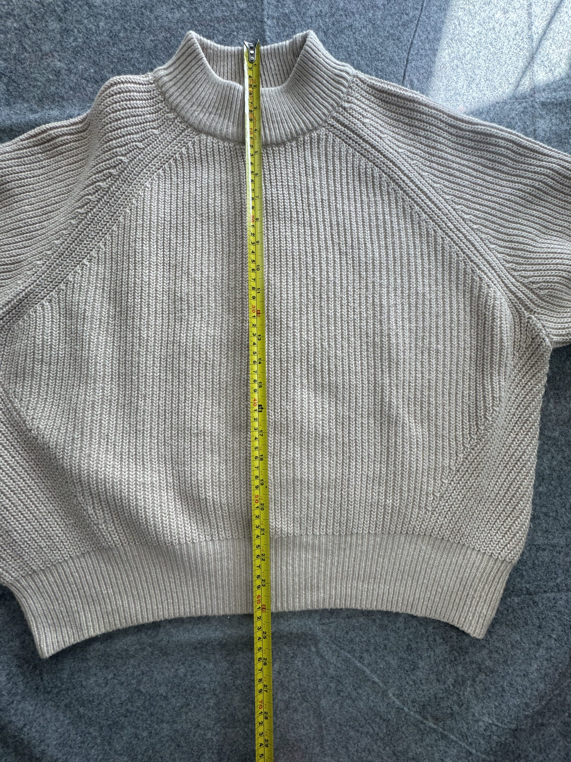 H&M Stone Beige Chunky Rib Knit Jumper UK M / EUR M image 5