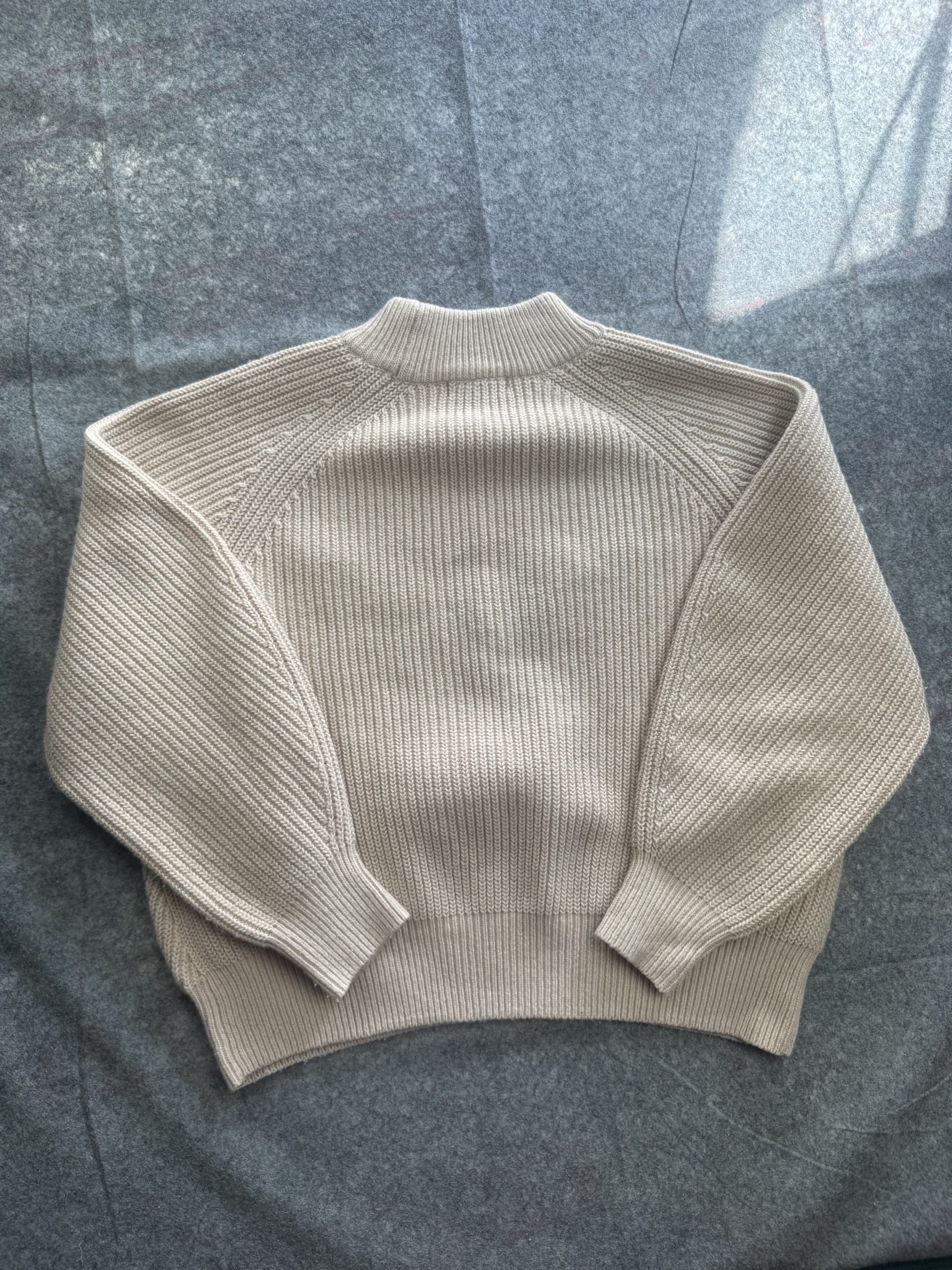H&M Stone Beige Chunky Rib Knit Jumper UK M / EUR M image 6