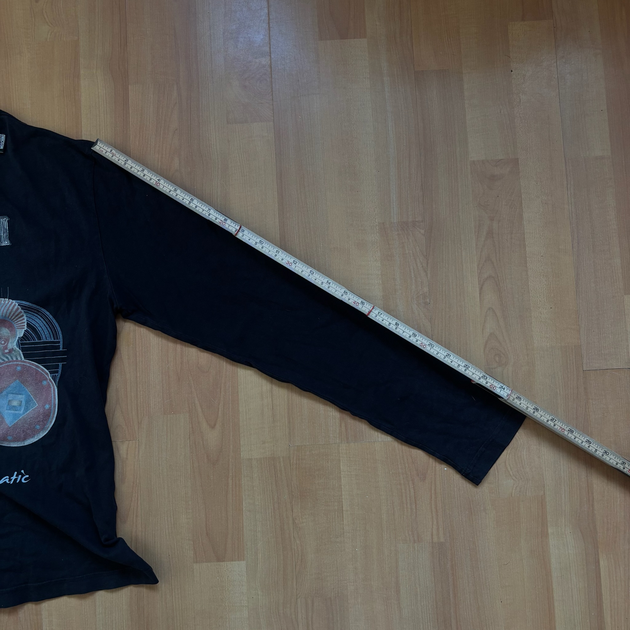 Love Moschino Black Gemini Graphic Long Sleeve T-Shirt Medium image 7