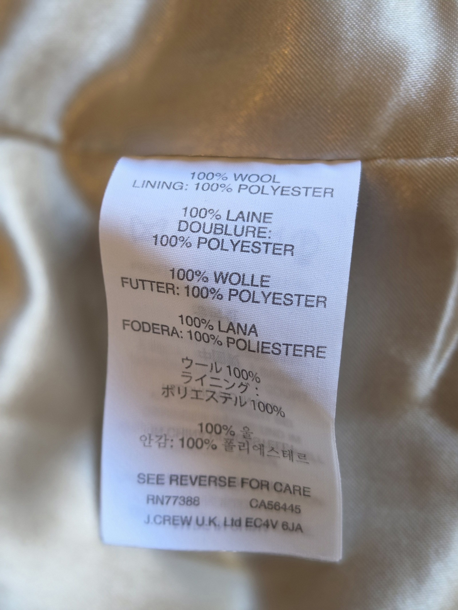 J.Crew Multi Check Wool Blazer Size 10 Crystal Collar Detail image 4