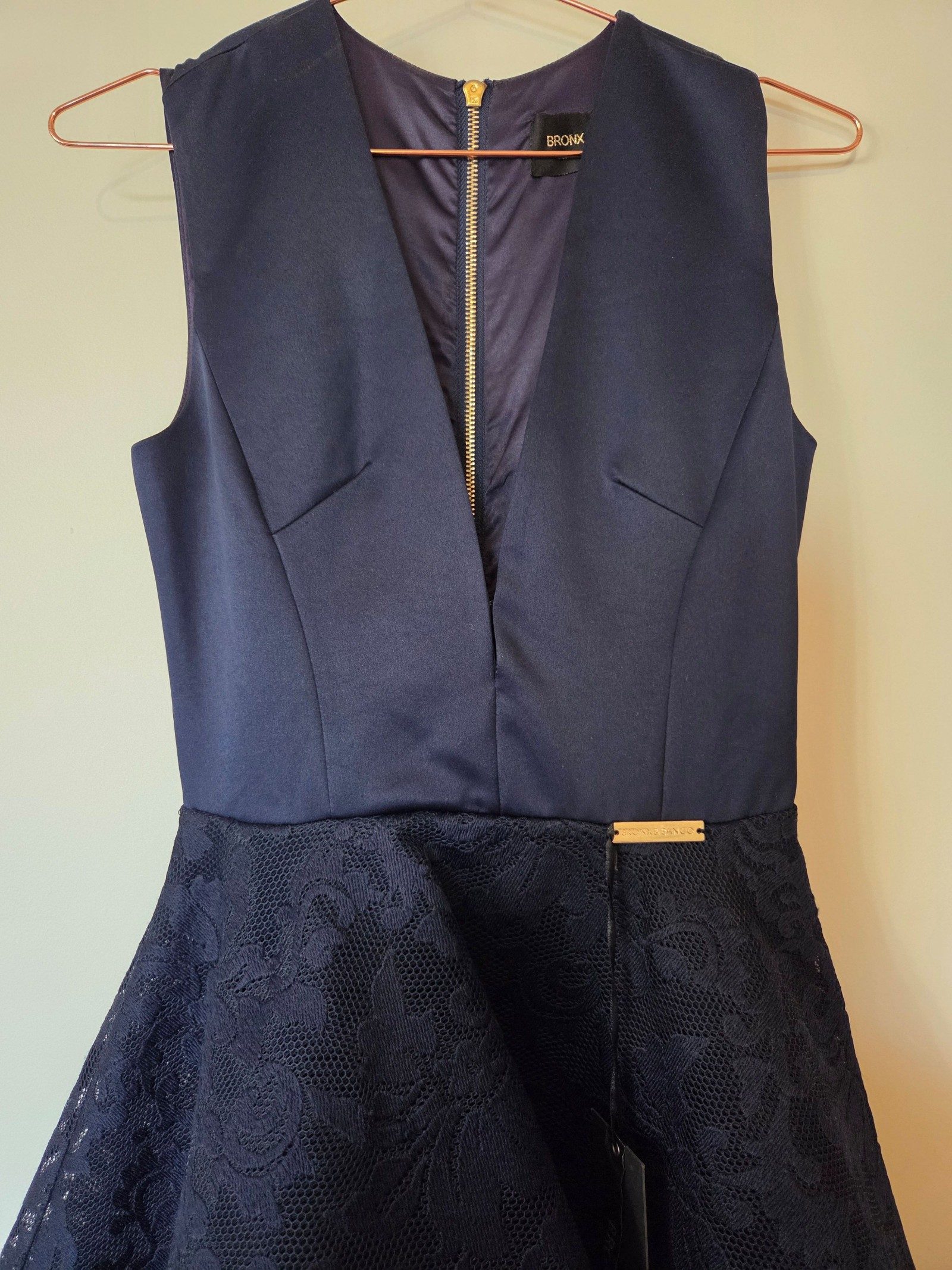 Bronx & Banco Navy Derby Dress Size 6 image 4