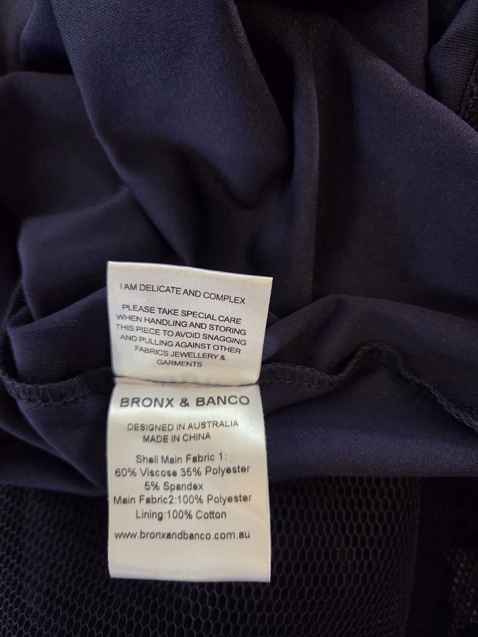 Bronx & Banco Navy Derby Dress Size 6 image 8