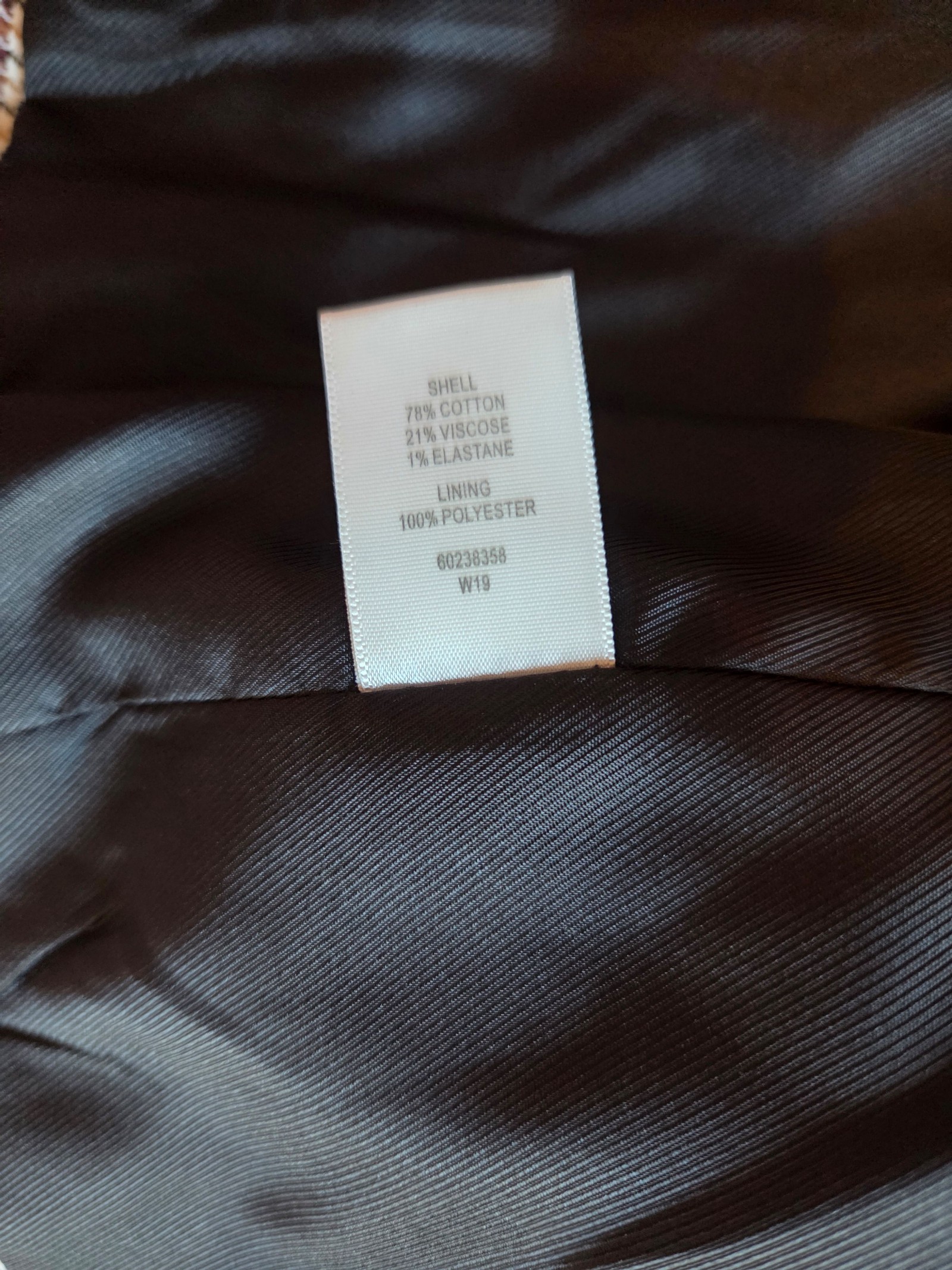 Witchery Brown Checked Blazer Size 14 image 4