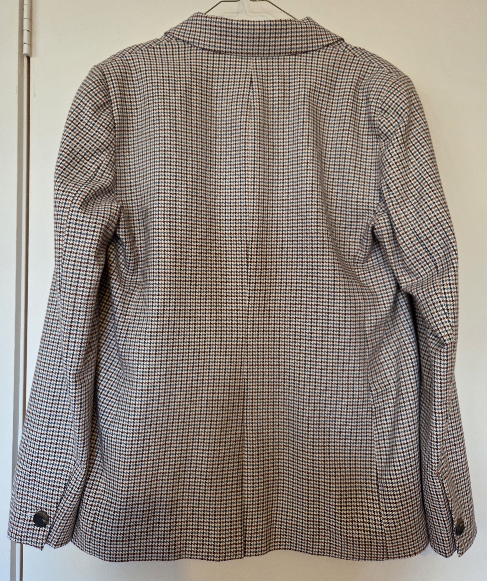Witchery Brown Checked Blazer Size 14 image 3