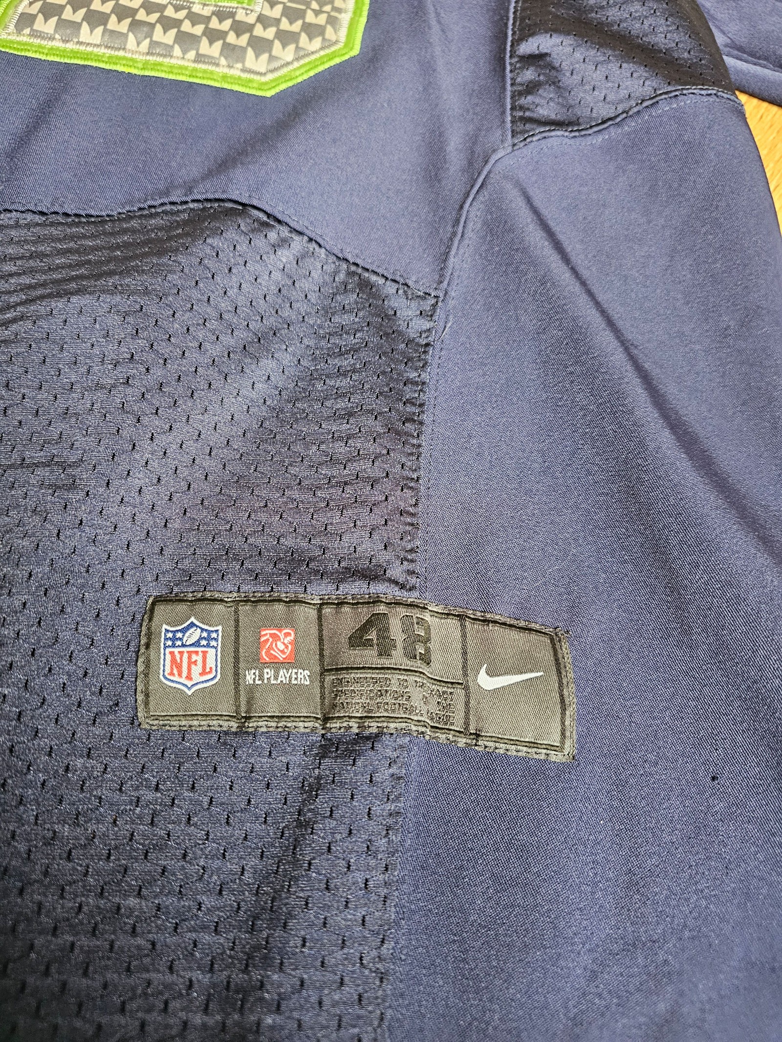 Nike Navy & Green Earl Thomas Seattle Seahawks NFL Jersey Size 48 XL image 2