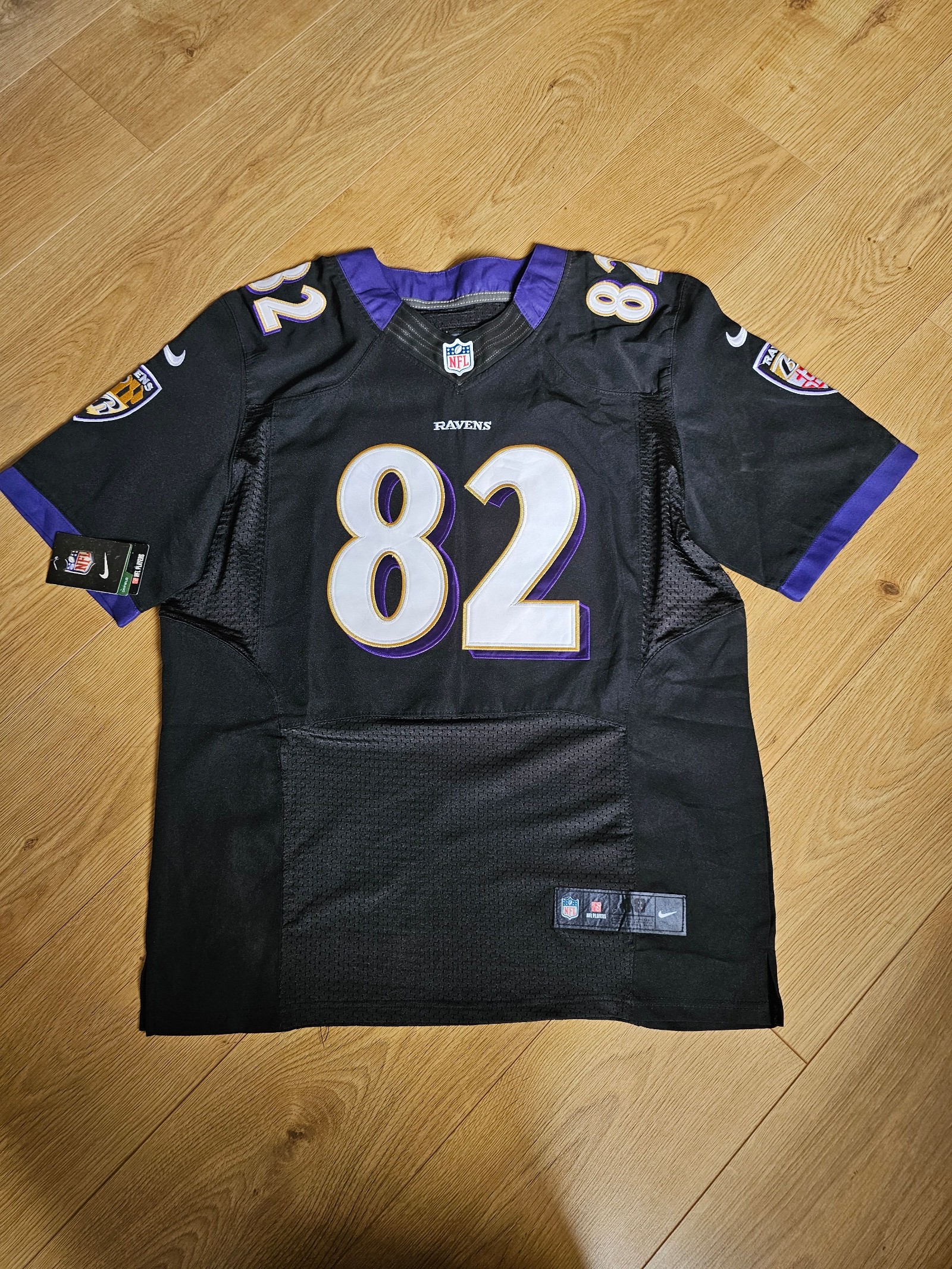 Nike Black & Purple Torrey Smith Baltimore Ravens NFL Jersey Size 48 XL