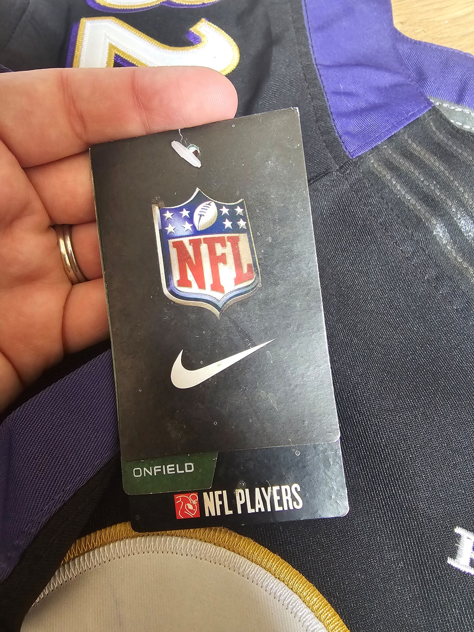 Nike Black & Purple Torrey Smith Baltimore Ravens NFL Jersey Size 48 XL image 6