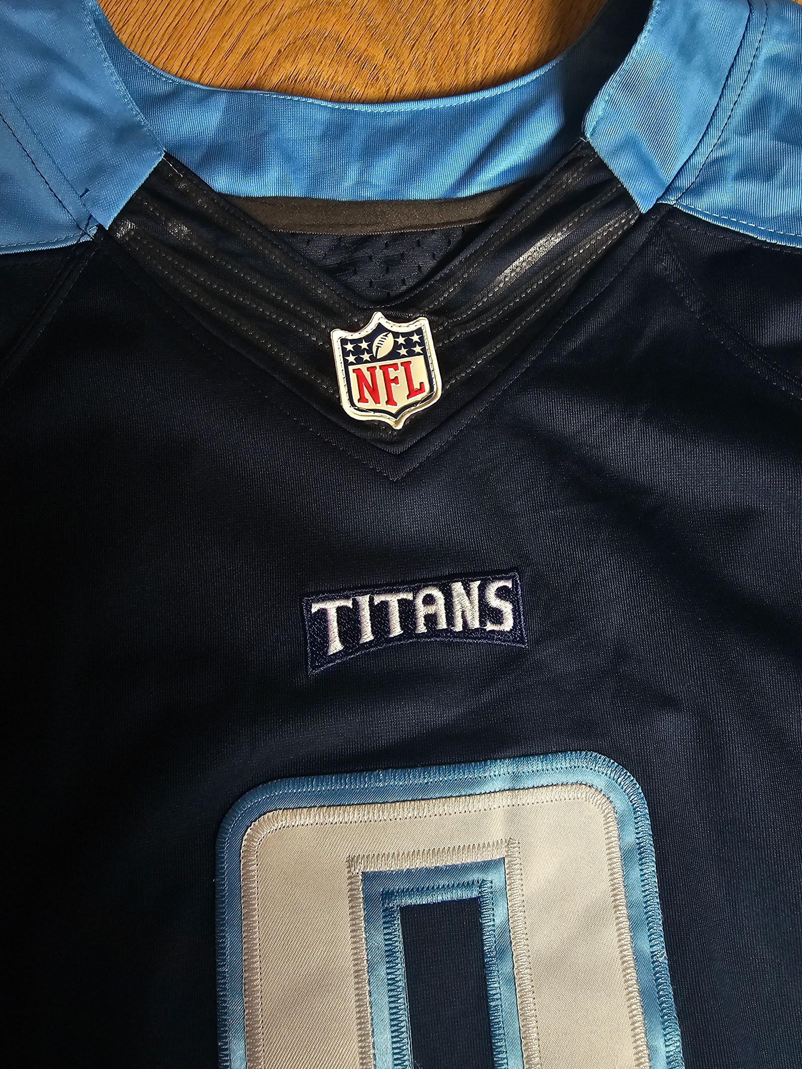 Nike NFL Navy Marcus Mariota Tennessee Titans Field Jersey Size 48 XL image 3