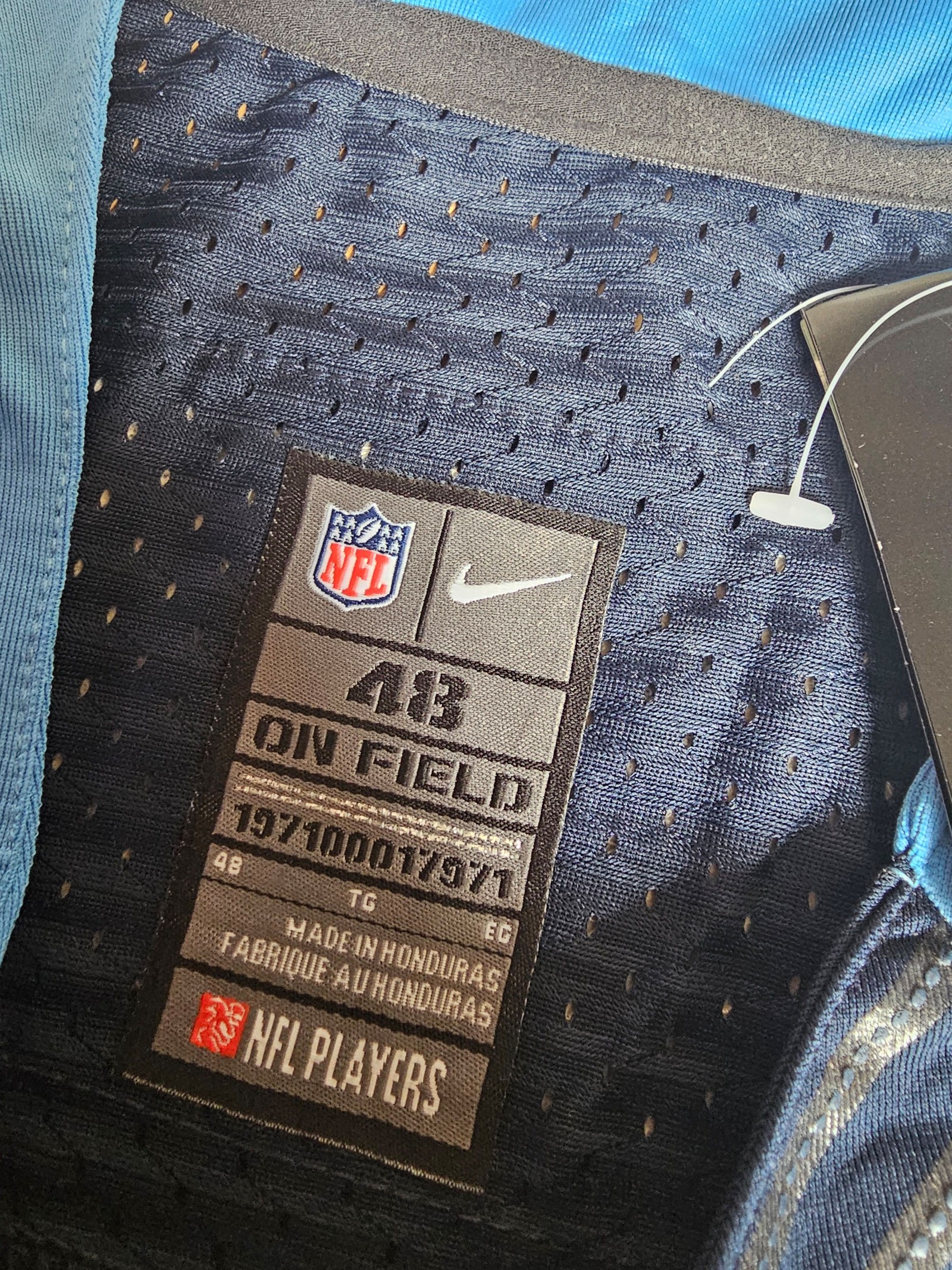 Nike NFL Navy Marcus Mariota Tennessee Titans Field Jersey Size 48 XL image 4