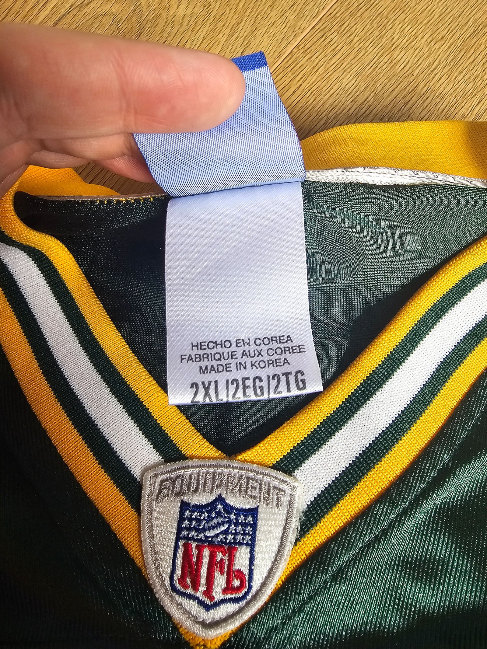 VTG Reebok Brett Favre Green Bay Packers NFL Equipment Football Jersey 2XL image 4