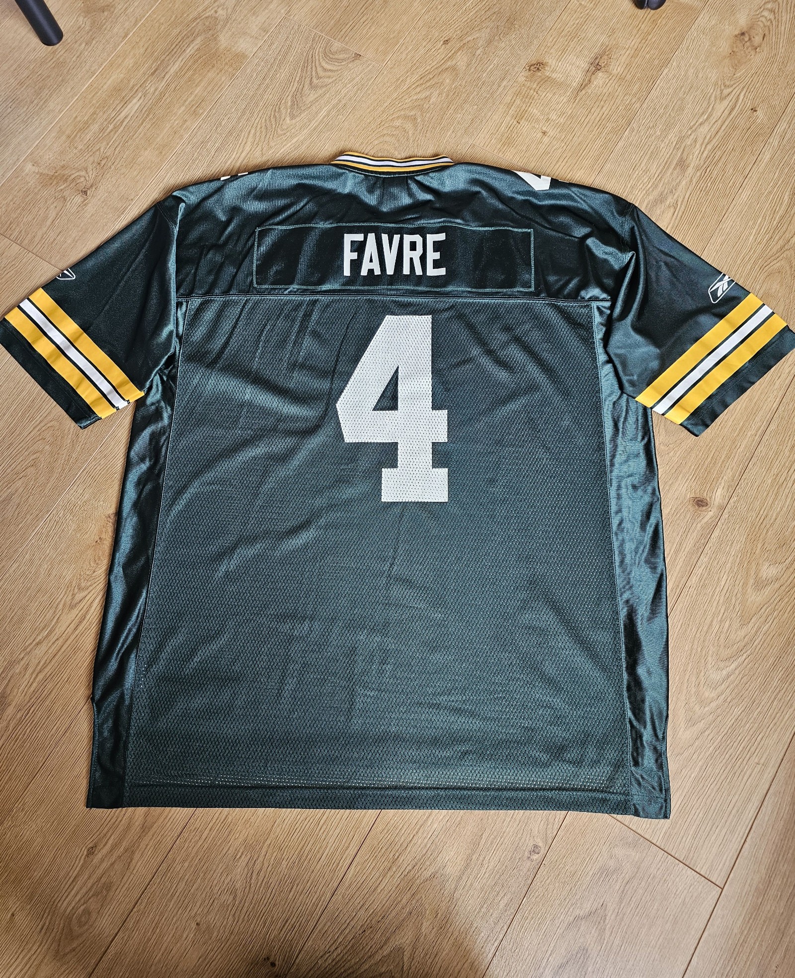 VTG Reebok Brett Favre Green Bay Packers NFL Equipment Football Jersey 2XL image 6
