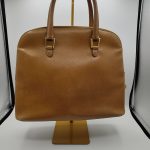 Salvatore Ferragamo Brown Leather Handbag Women Elegant Classic