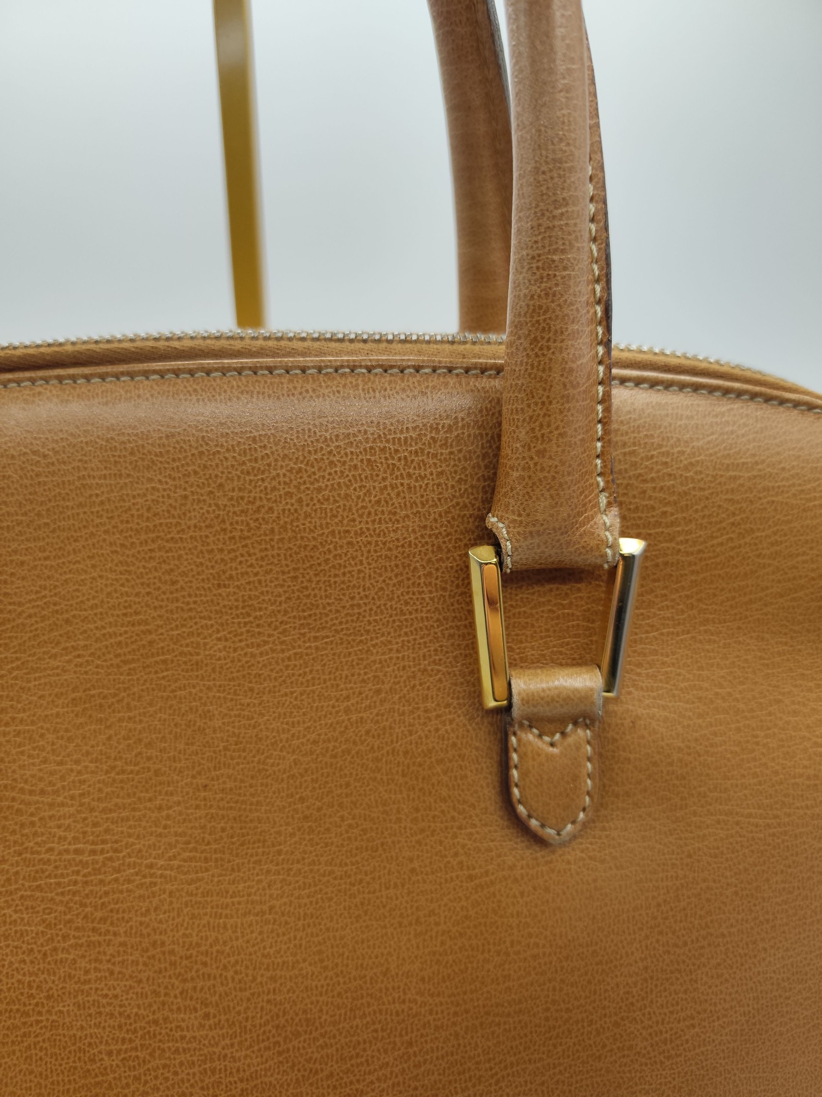 Salvatore Ferragamo Brown Leather Handbag Women Elegant Classic image 8