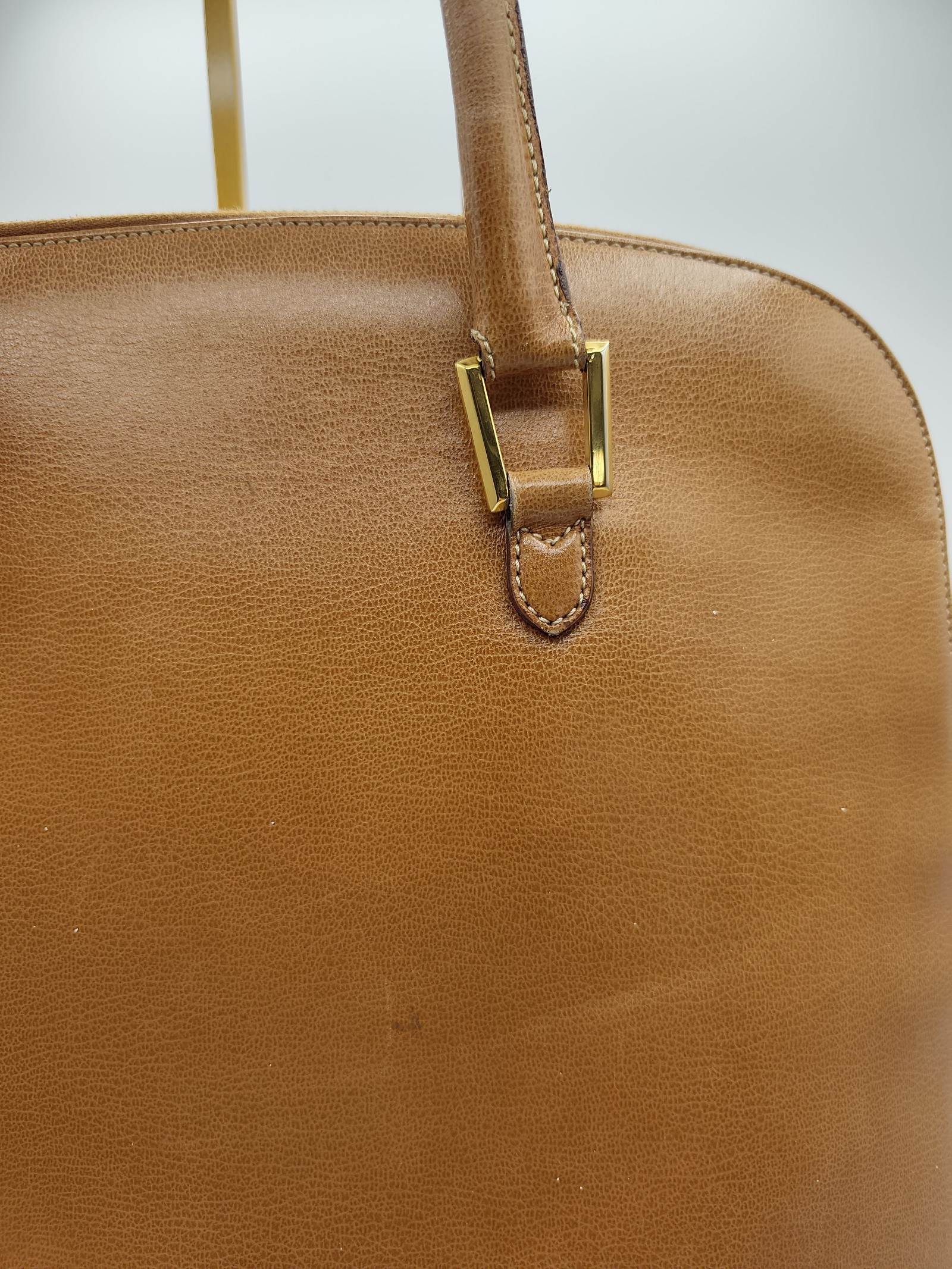 Salvatore Ferragamo Brown Leather Handbag Women Elegant Classic image 10