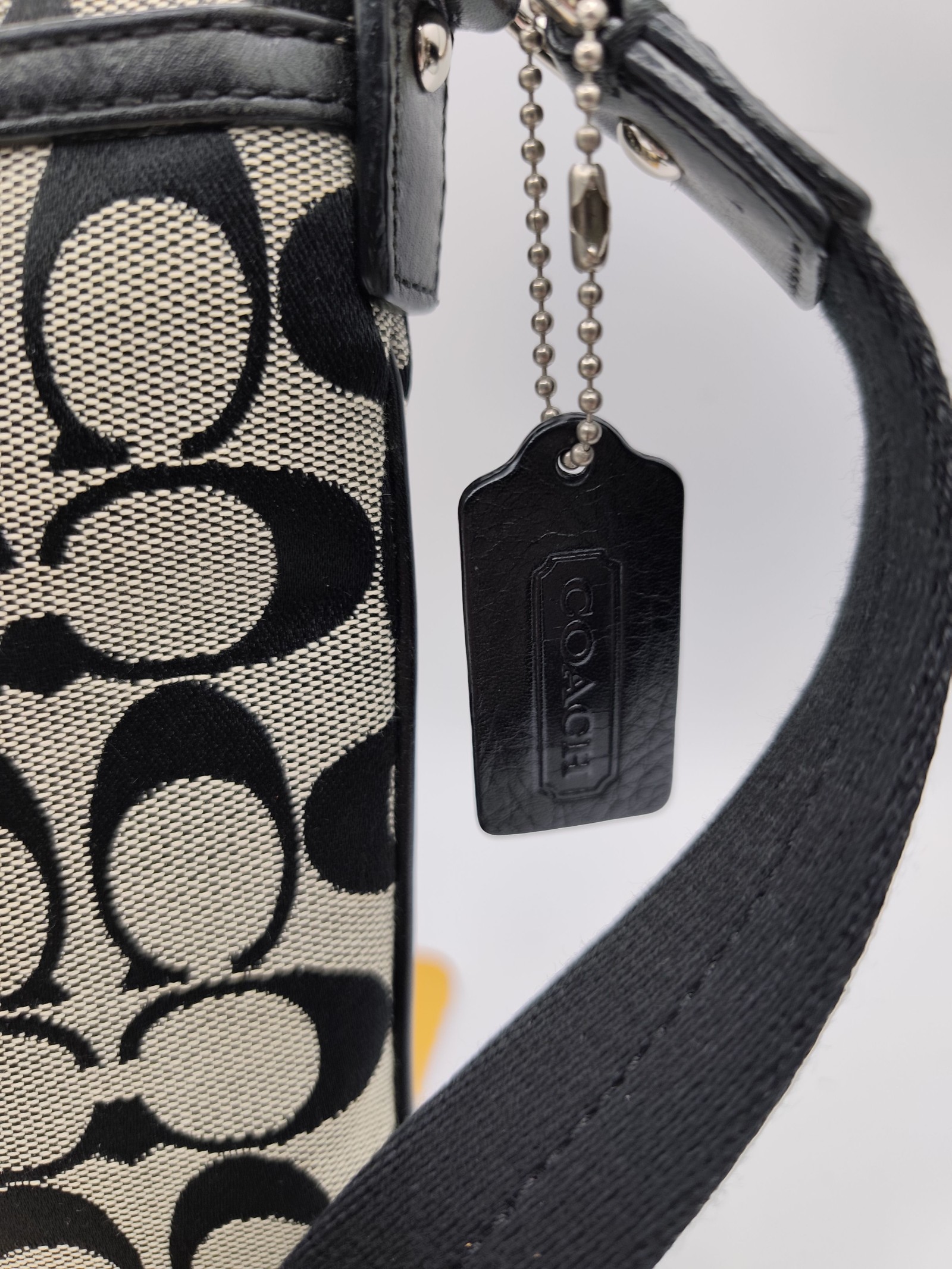 Coach Black & Beige Signature Crossbody Bag Other image 3