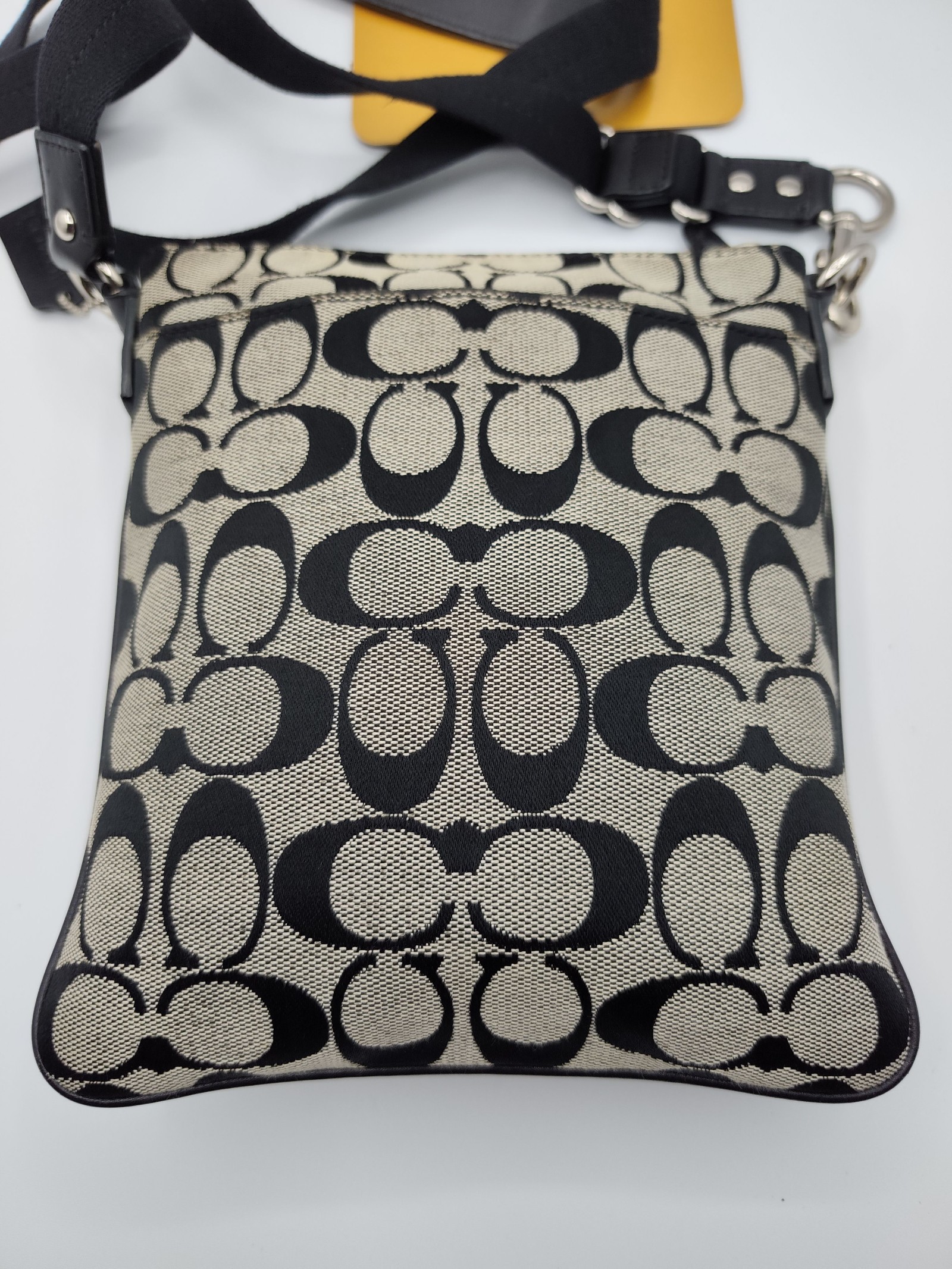 Coach Black & Beige Signature Crossbody Bag Other image 5