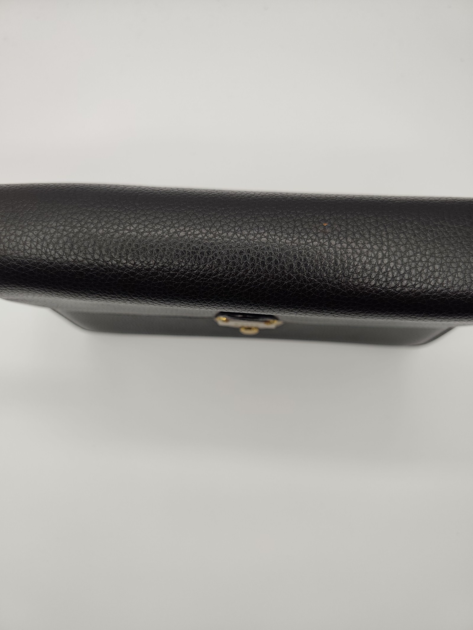 Bally Black Leather Wristlet Bag Gold Lock Other image 3