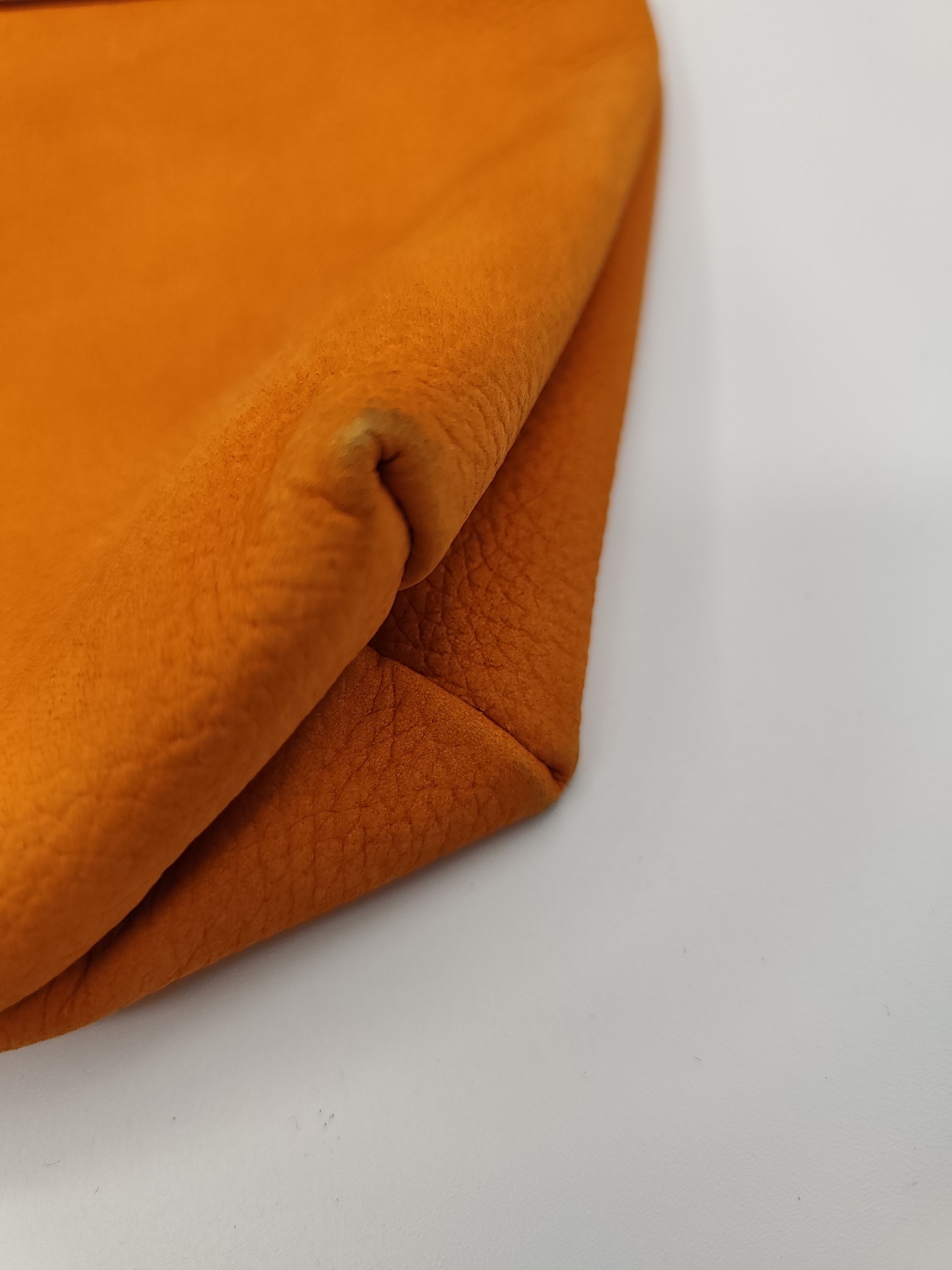 Kitamura Orange & Beige Leather Tote Bag small kids size image 5
