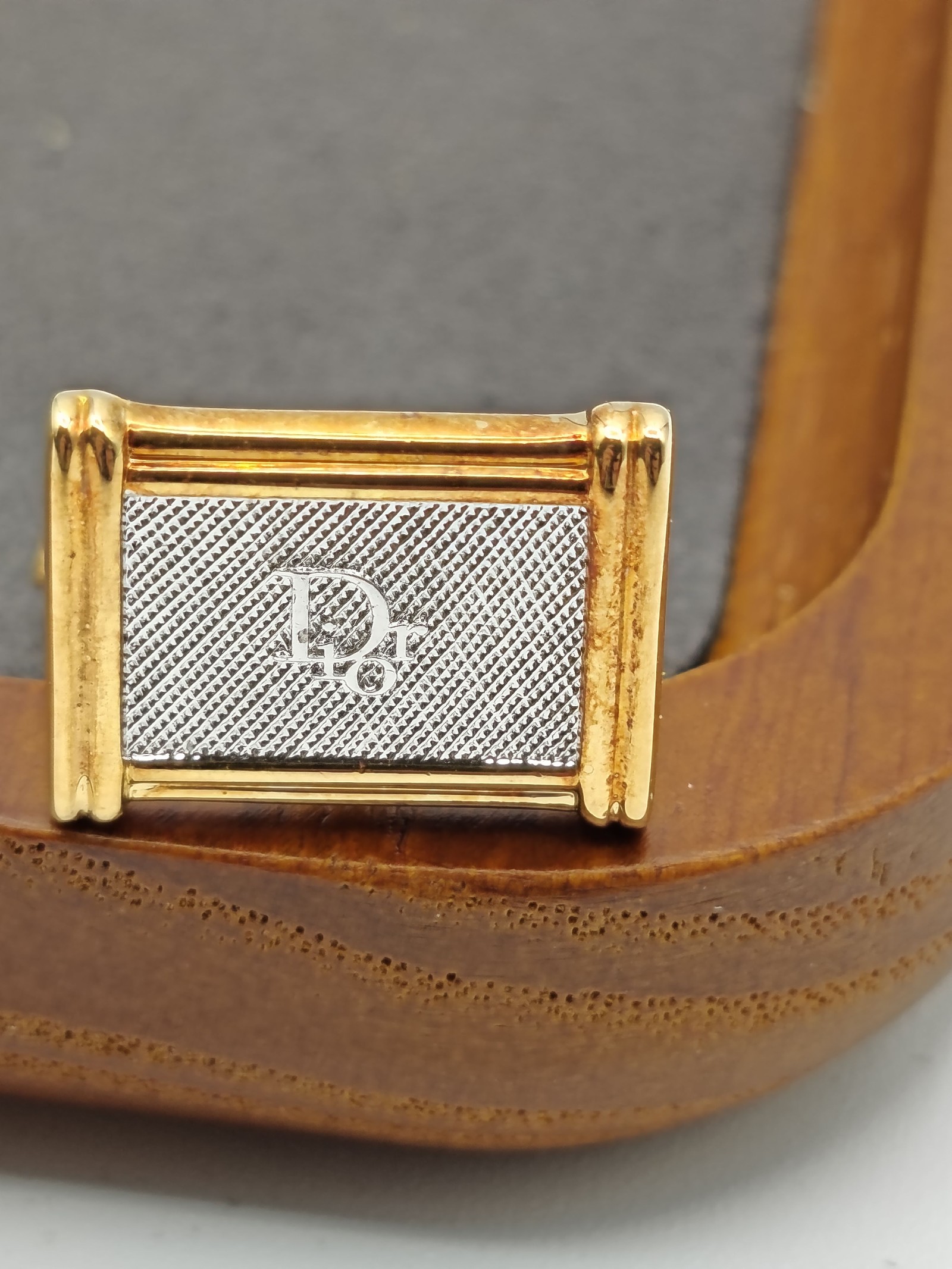 Christian Dior Gold & Silver Tone Cufflinks & Tie Clip Set Other image 5