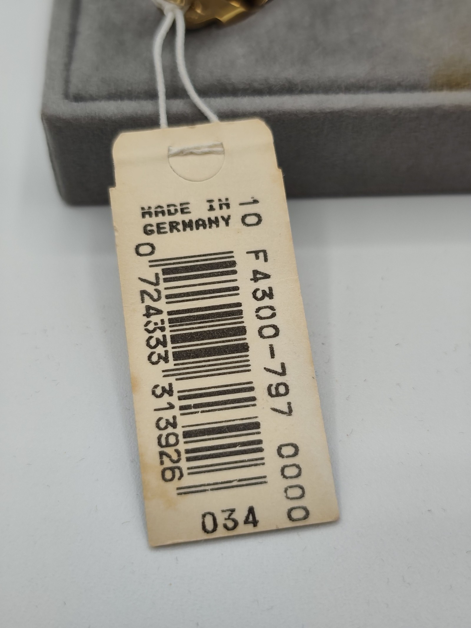 Christian Dior Gold Tone CD Tie Clip One Size Made in Germany image 3