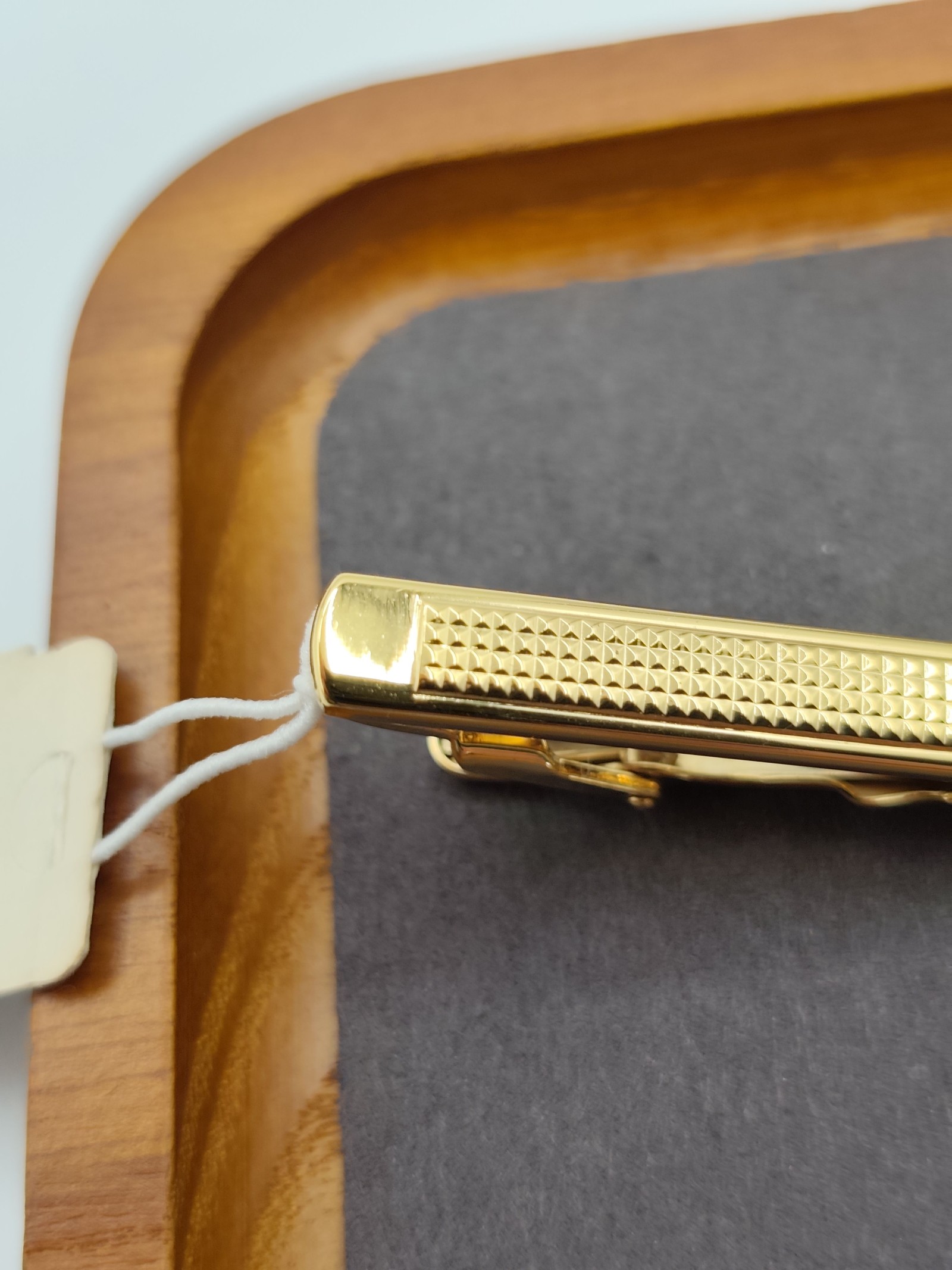 Christian Dior Gold Tone CD Tie Clip One Size Made in Germany image 7