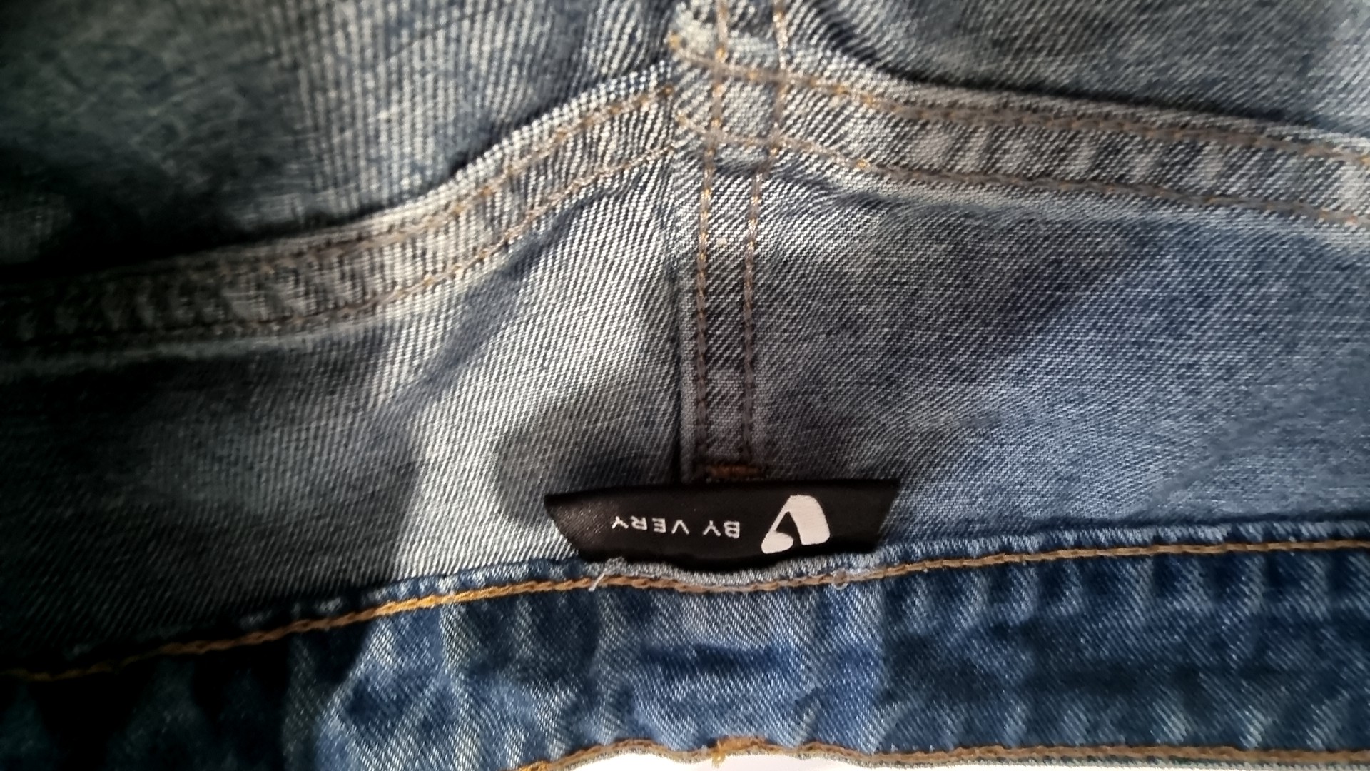 V by Very Blue Denim Mini Skirt Small 100% Cotton Made in Turkey image 7