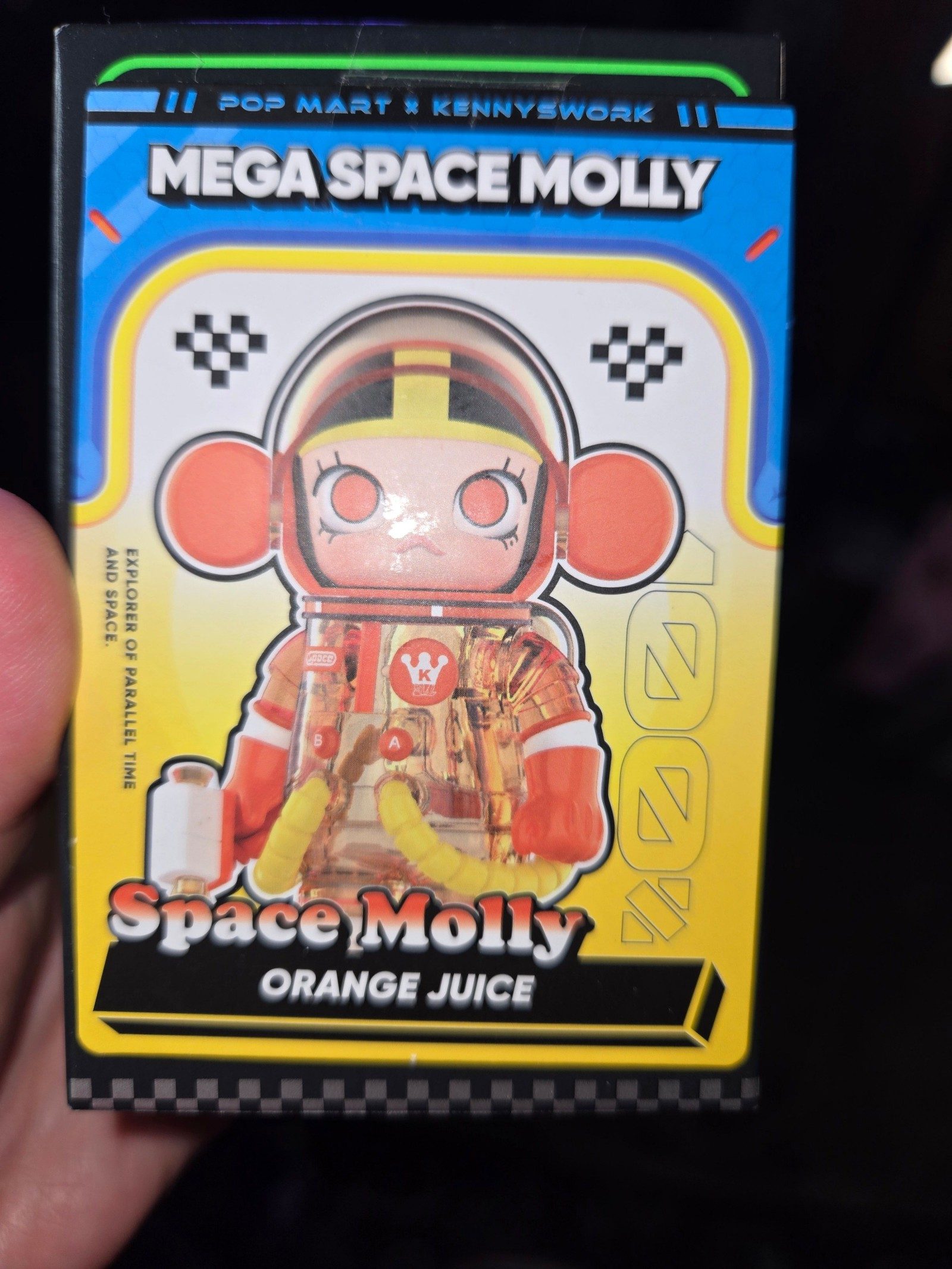Pop Mart Mega Space Molly Orange Juice Collectible Figure