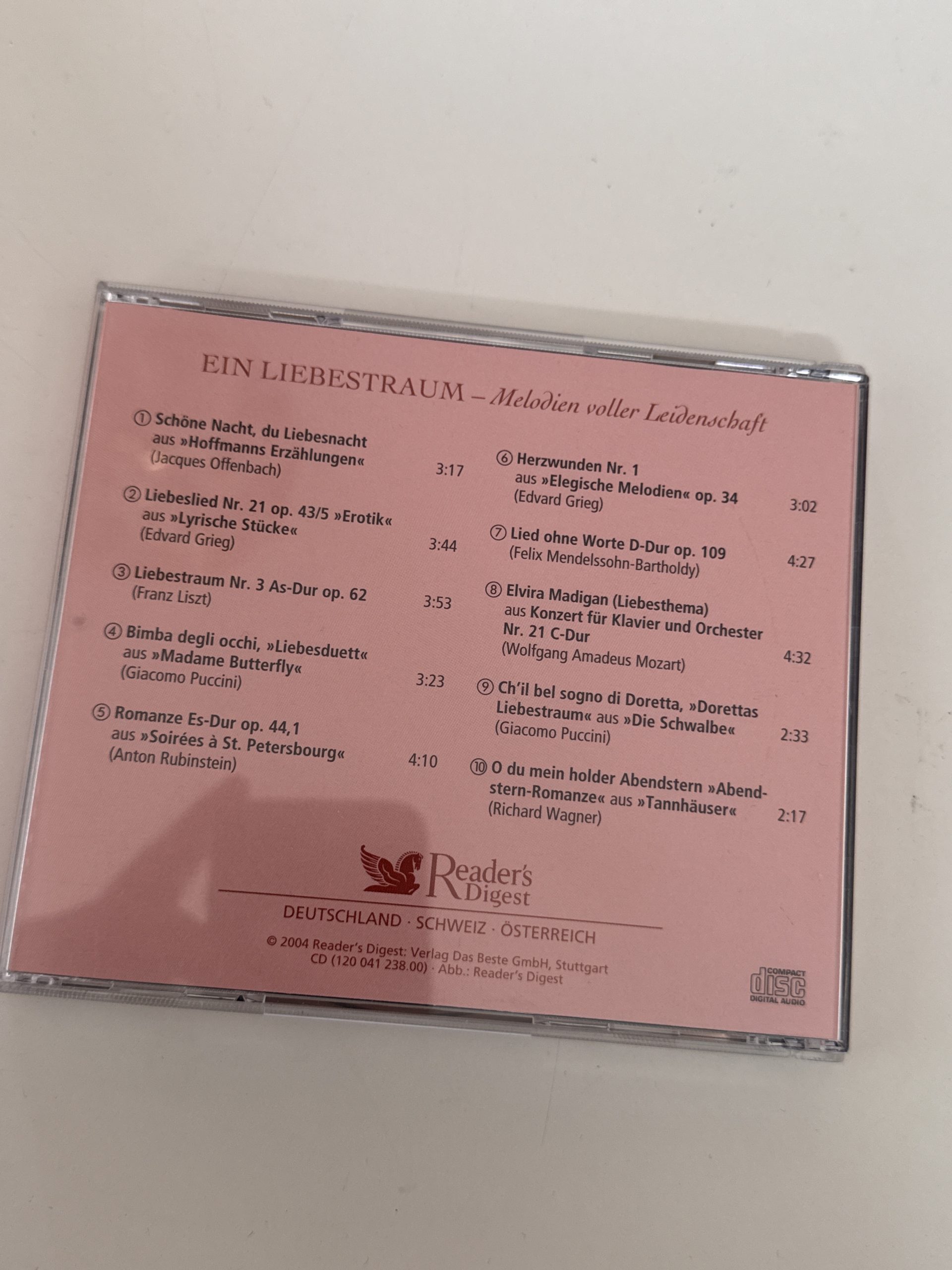 Reader's Digest Ein Liebestraum Music CD-A- 3 image 2