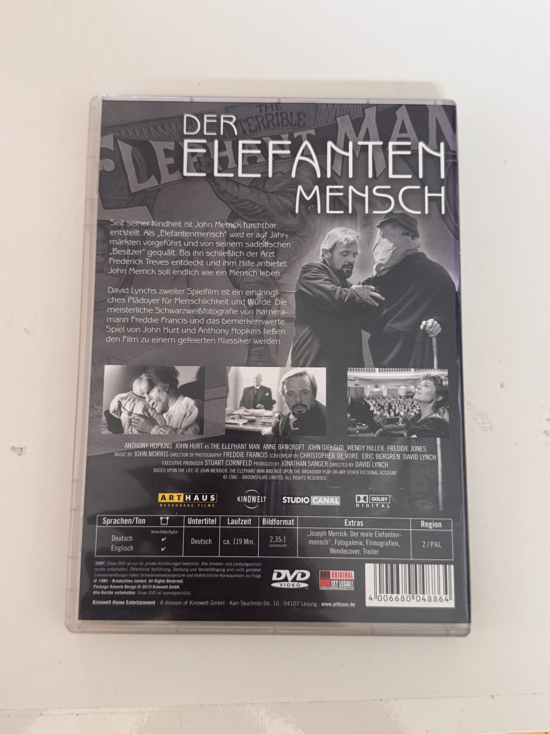 Der Elefantenmensch DVD Arthaus German FSK 12 CD-A- 8 image 2