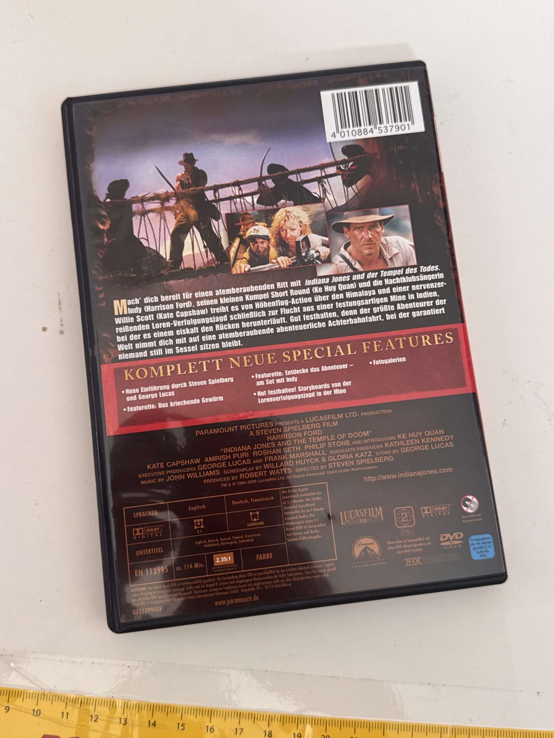 Indiana Jones und der Tempel des Todes DVD German Edition CD-A- 10 image 2