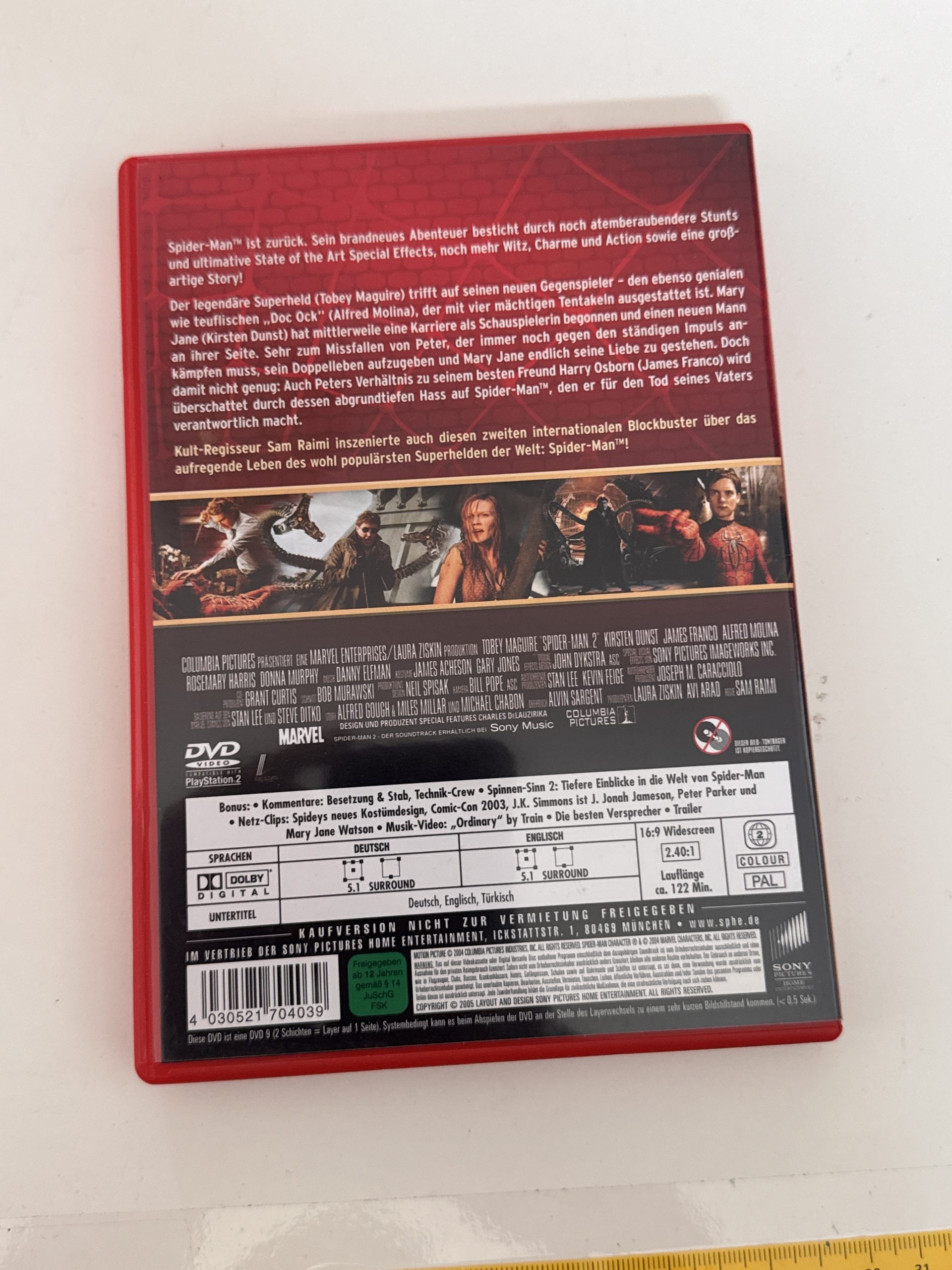 Spider-Man 2 DVD Movie Action Film CD-A- 11 image 2
