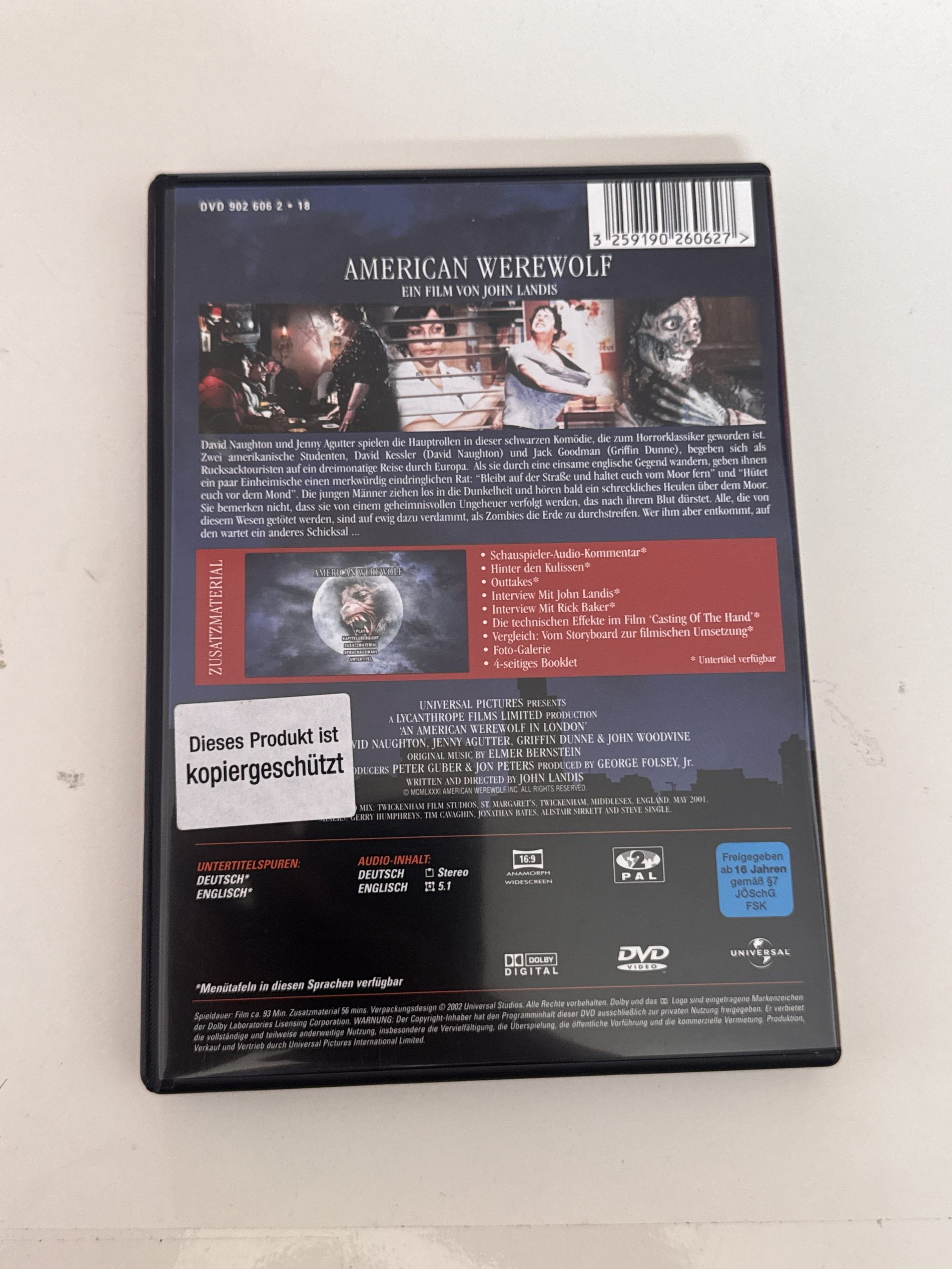 American Werewolf DVD Twentieth Anniversary Special Edition CD-A- 14 image 3