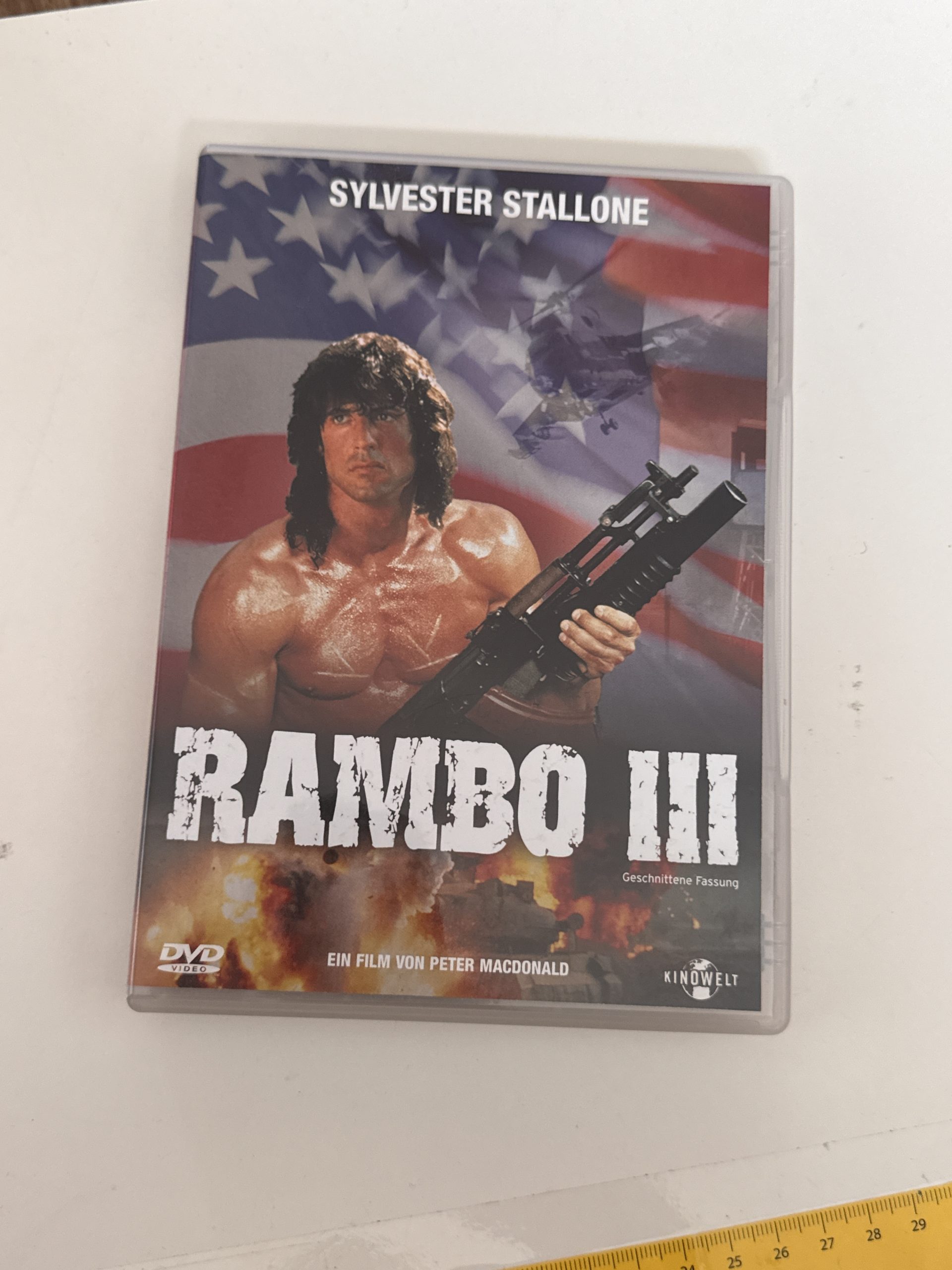 Rambo III DVD Movie Sylvester Stallone Action Film CD-A- 15