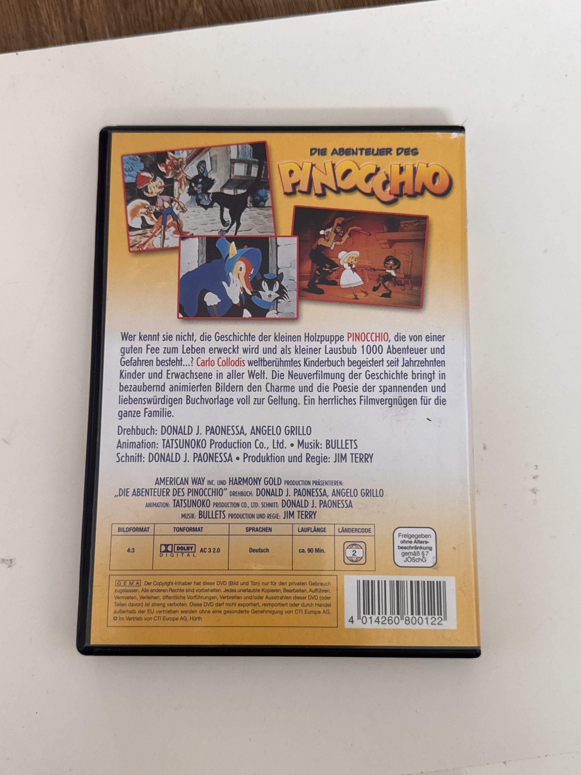 Die Abenteuer des Pinocchio DVD German Animation CD-A- 19 image 2