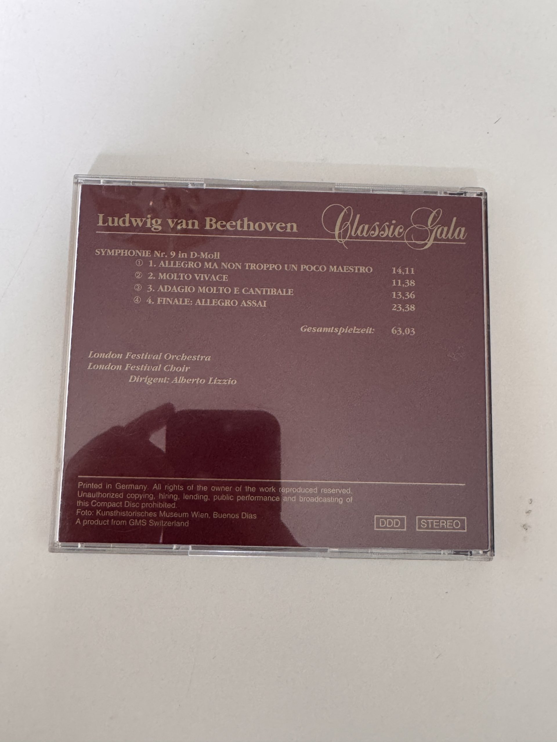 Classic Gala Beethoven Symphonie Nr. 9 CD-A- 20 image 2