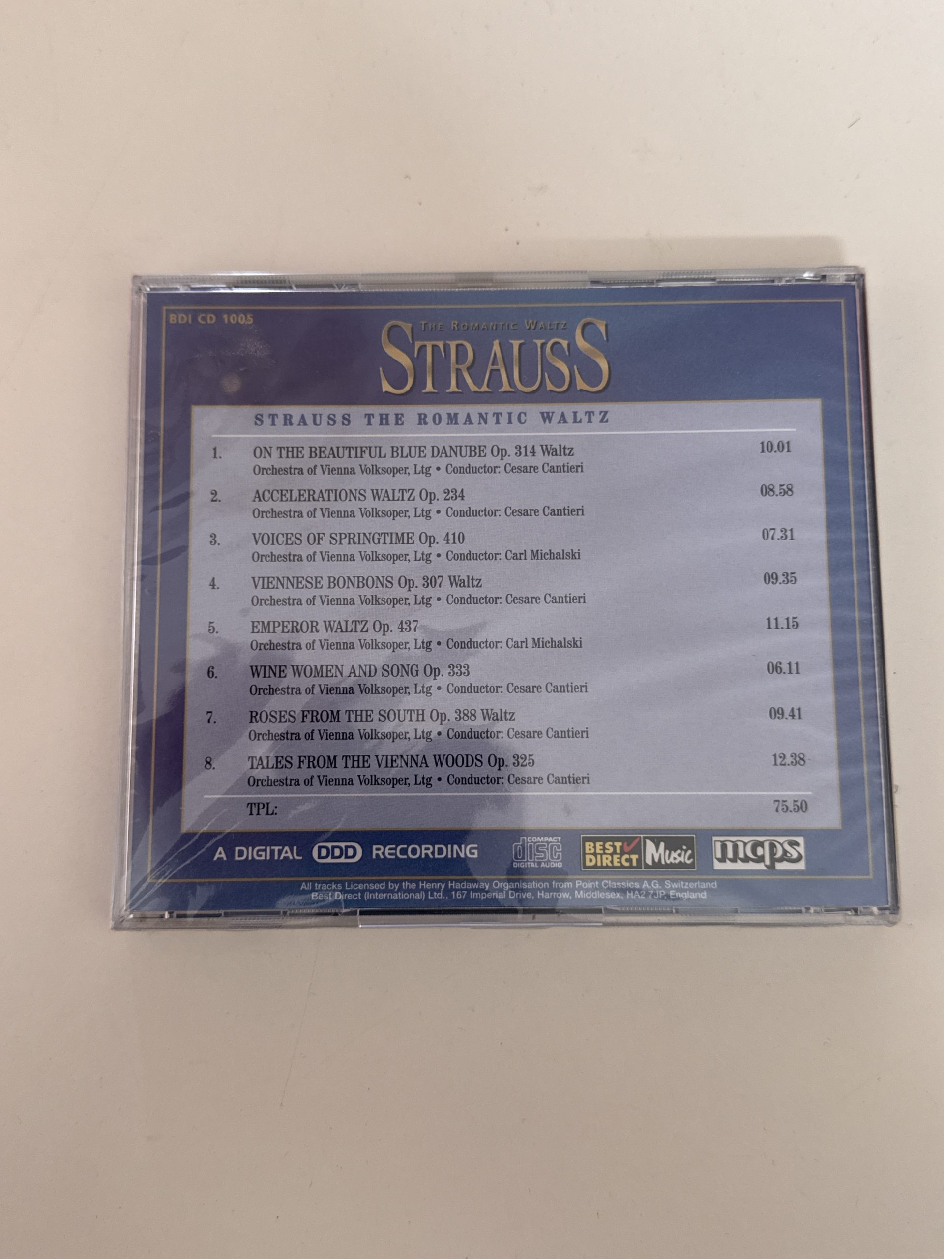 Klassik Kulturen Strauss The Romantic Waltz CD Album CD-A- 22 image 2
