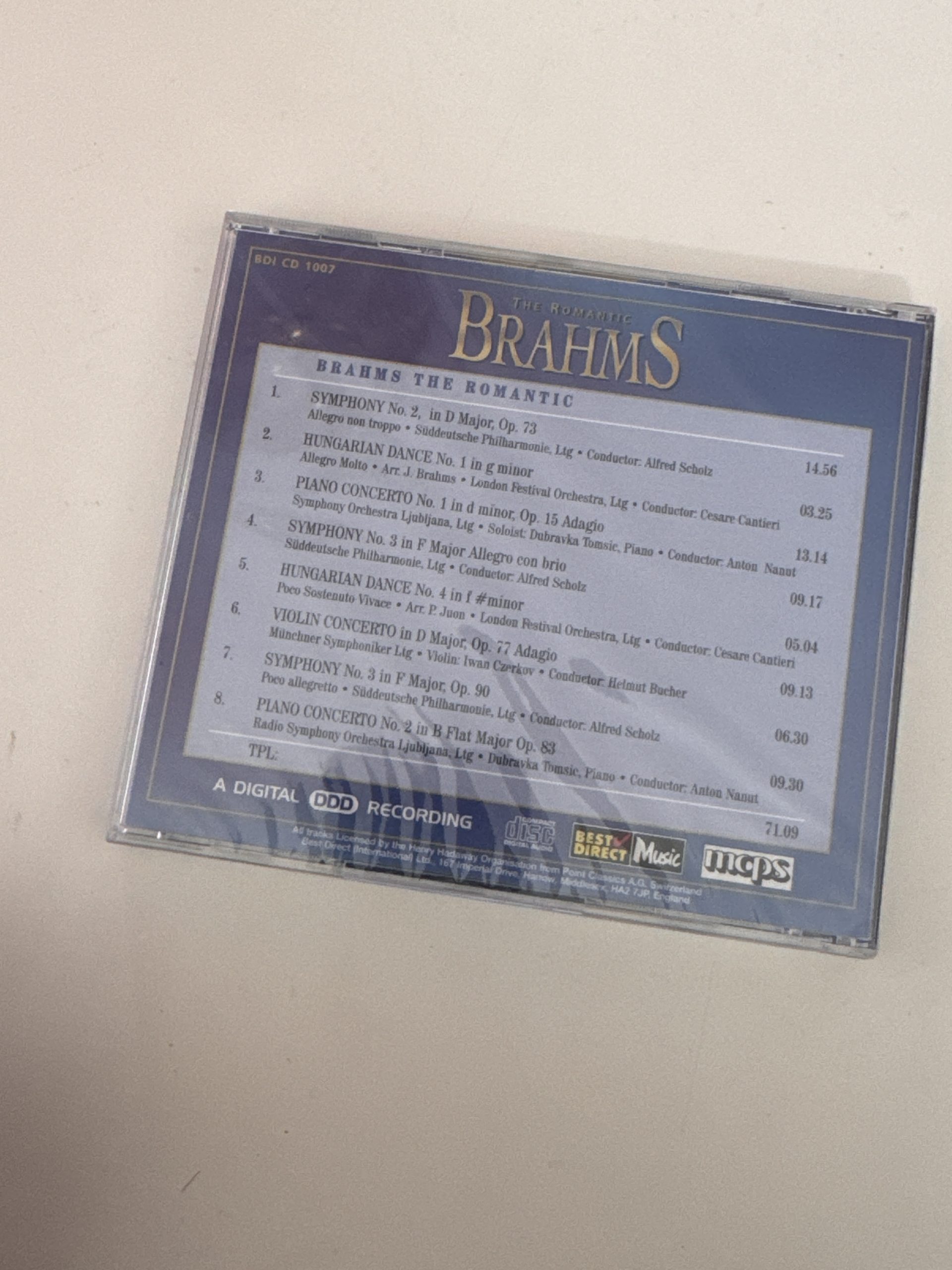 Brahms The Romantic Klassik CD Album CD-A- 23 image 2