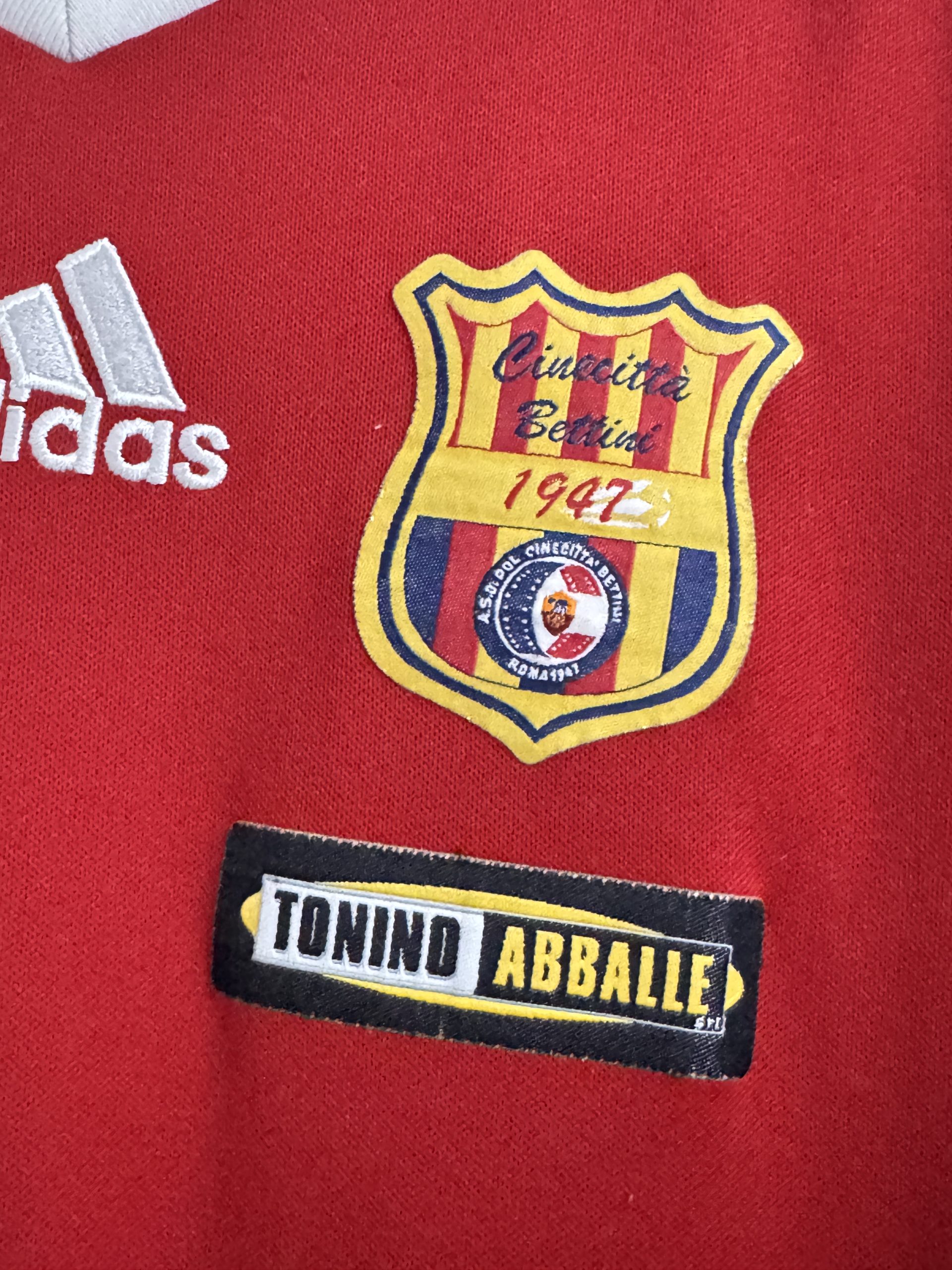 Adidas Red & White Football Shirt XS Climalite 509 image 4