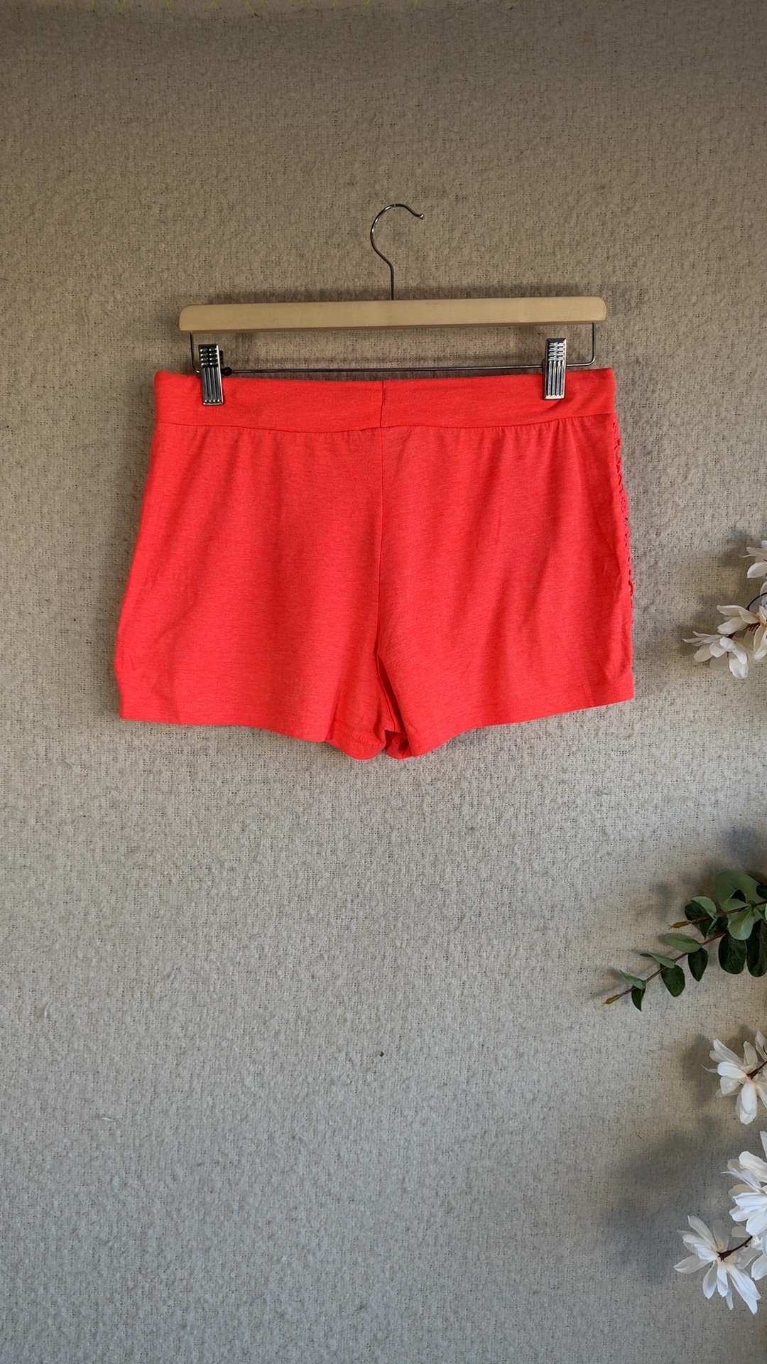 Atmosphere Coral Lace Crochet Detail Knitted Shorts UK 12 Summer Casual image 4