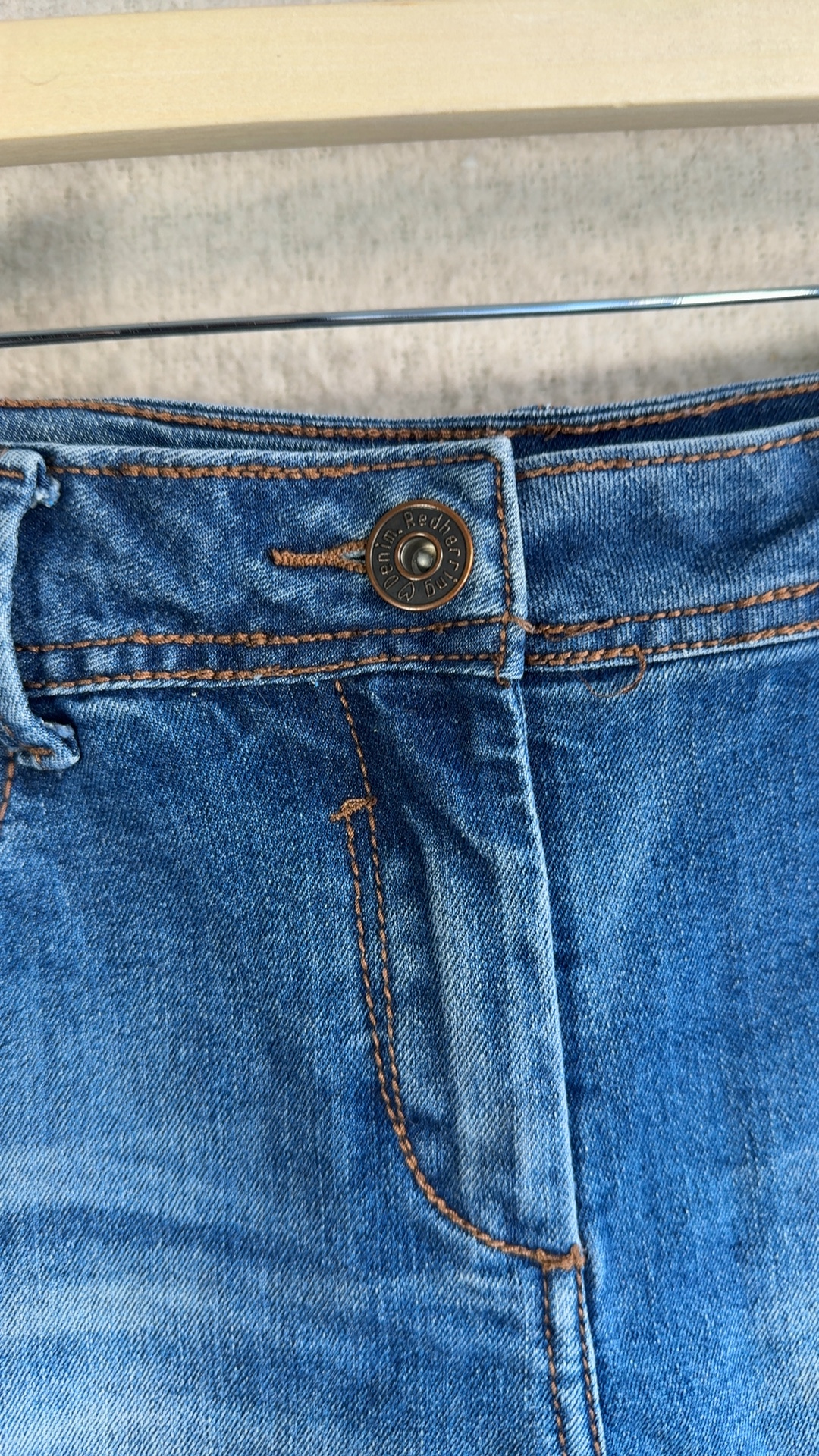 Red Herring Blue Denim Skinny Jeans UK 14R Classic Fit Stylish image 2