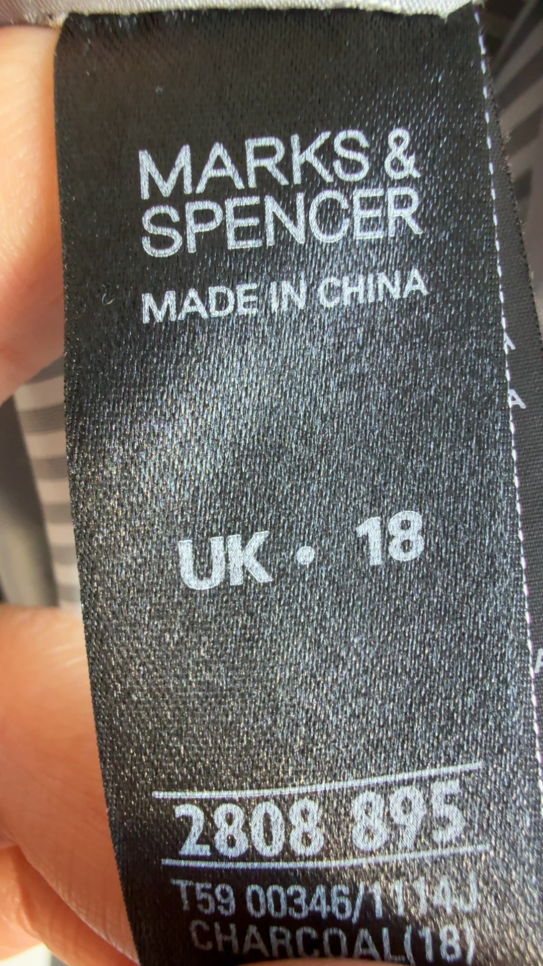 Marks & Spencer Charcoal Grey Tailored Blazer UK 18 Classic Lightweight image 8