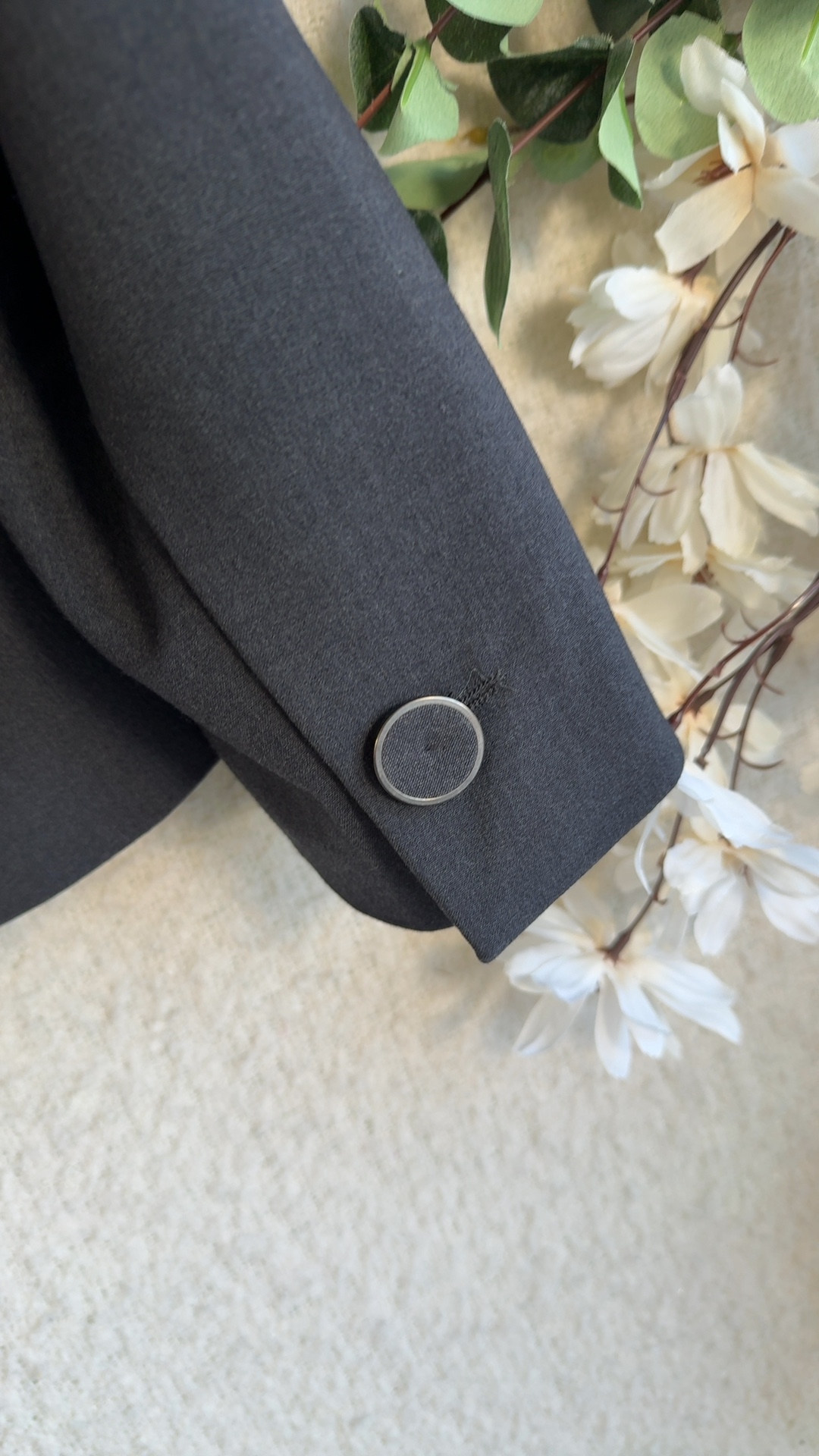 Marks & Spencer Charcoal Grey Tailored Blazer UK 18 Classic Lightweight image 6