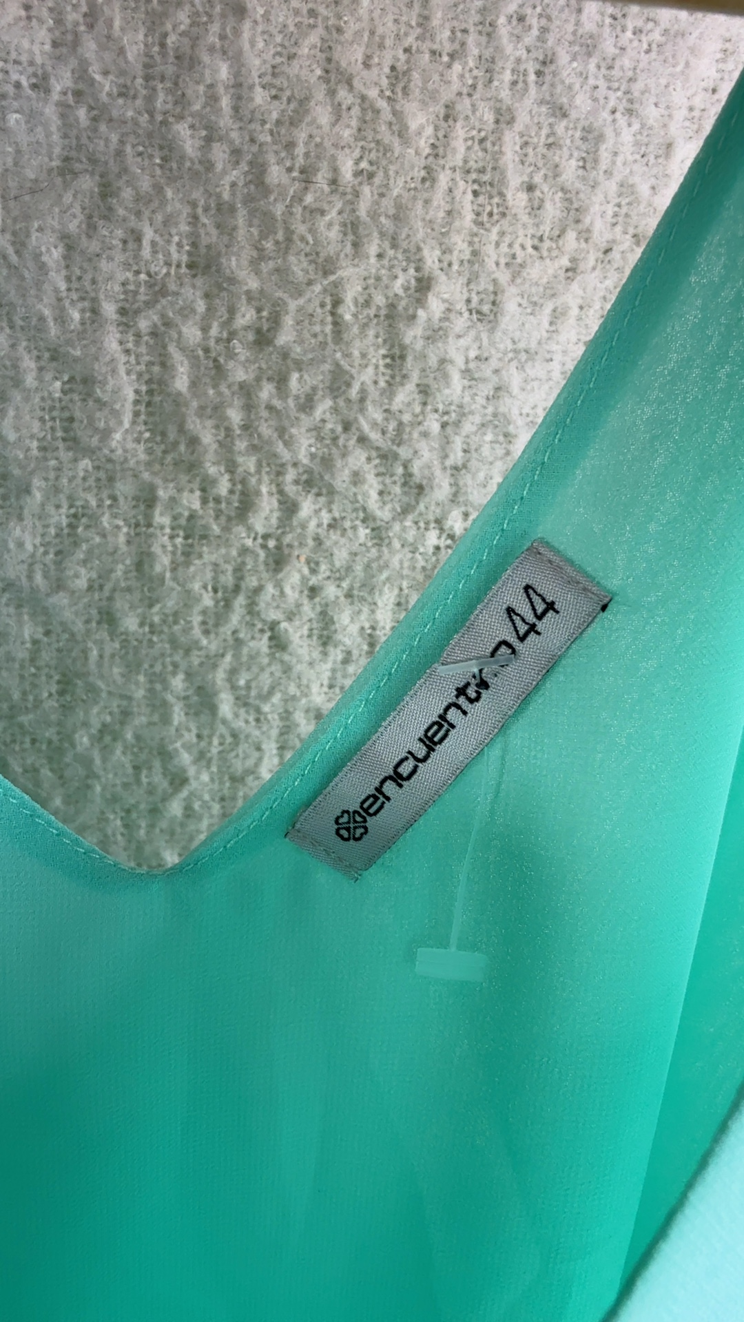 Encuentro Mint Green Sleeveless Layered Top UK 16 Lightweight Summer image 3